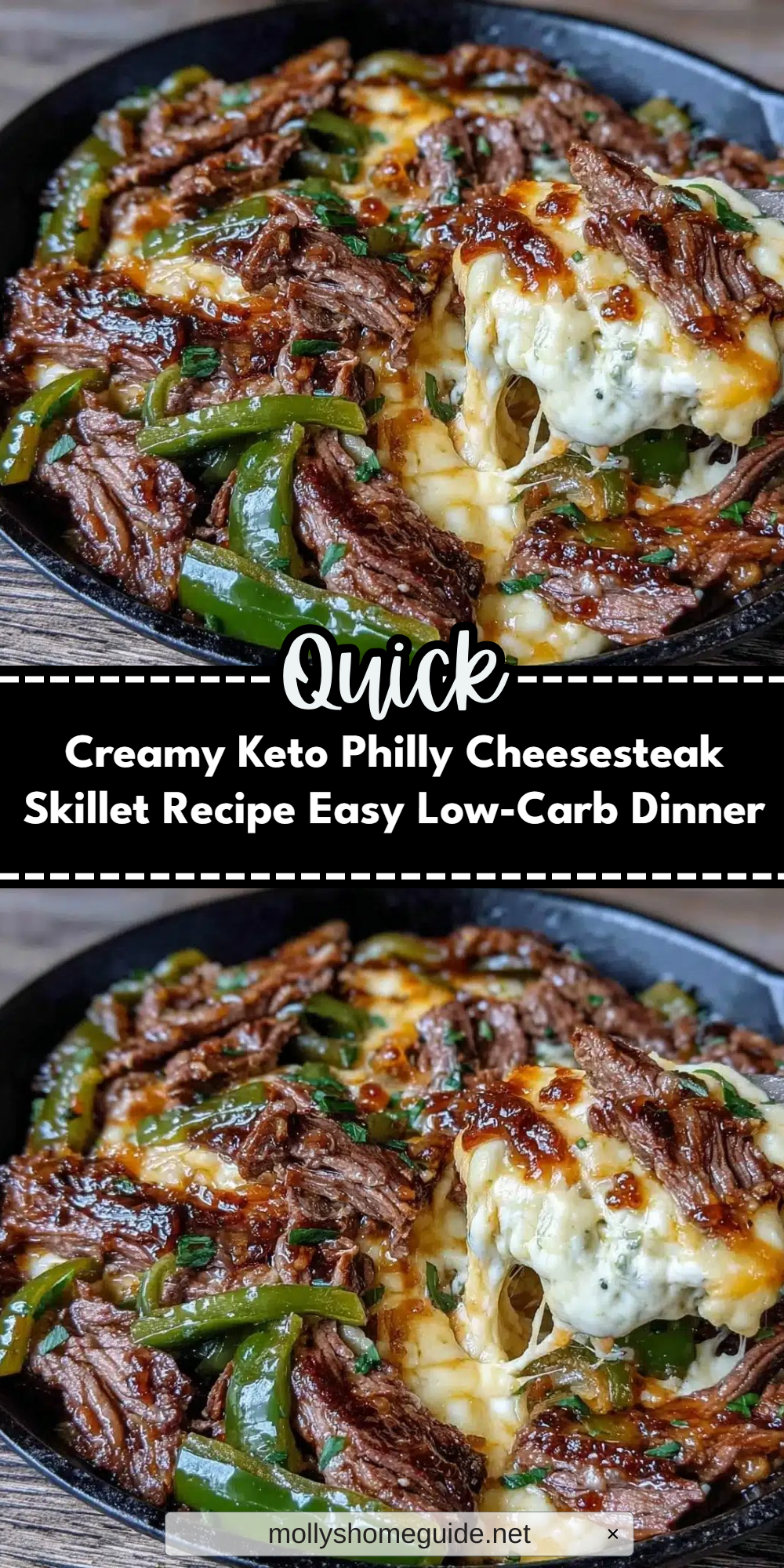 Creamy Keto Philly Cheesesteak Skillet Recipe Easy Low-Carb Dinner