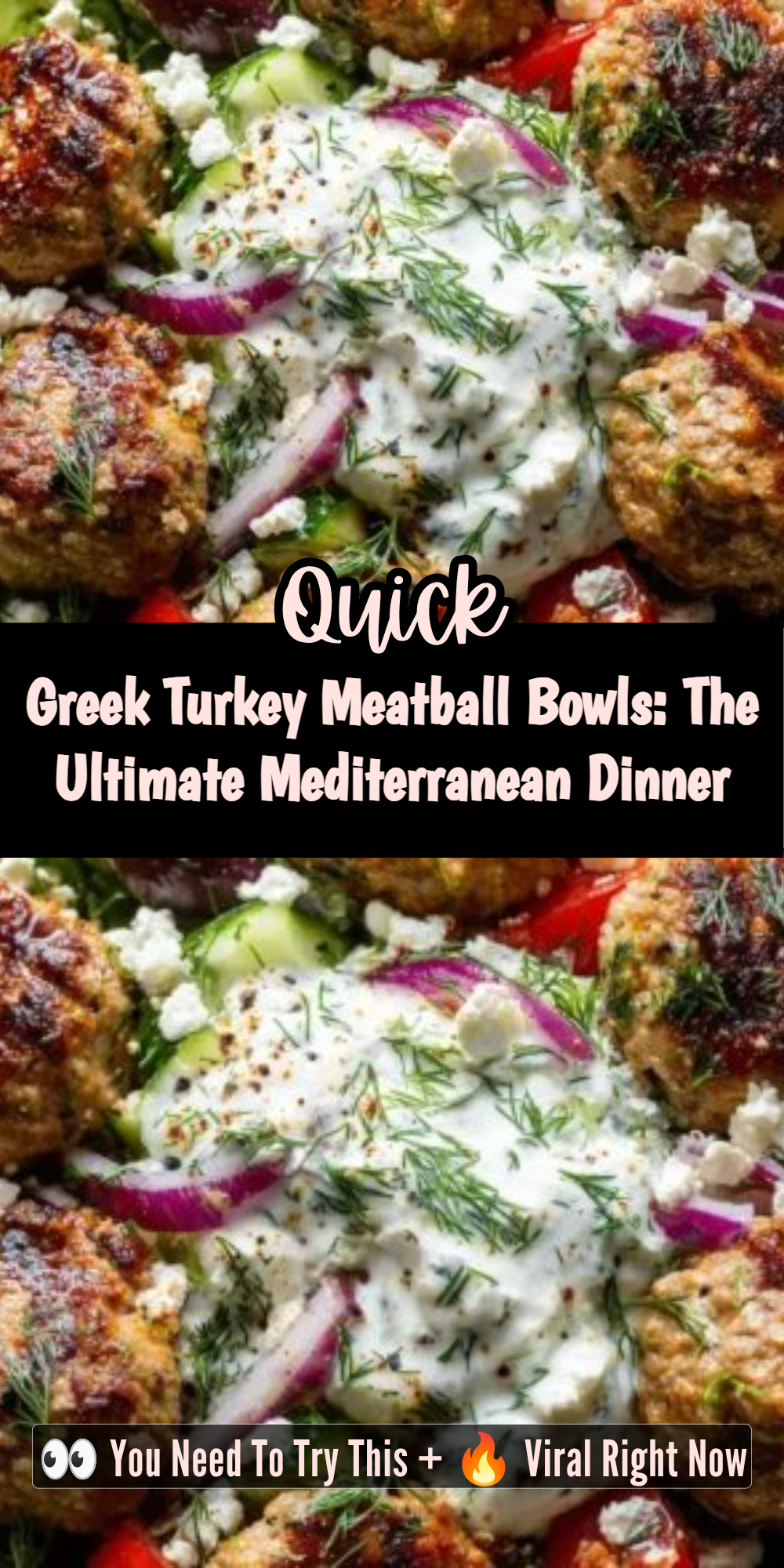 Greek Turkey Meatball Bowls: The Ultimate Mediterranean Dinner