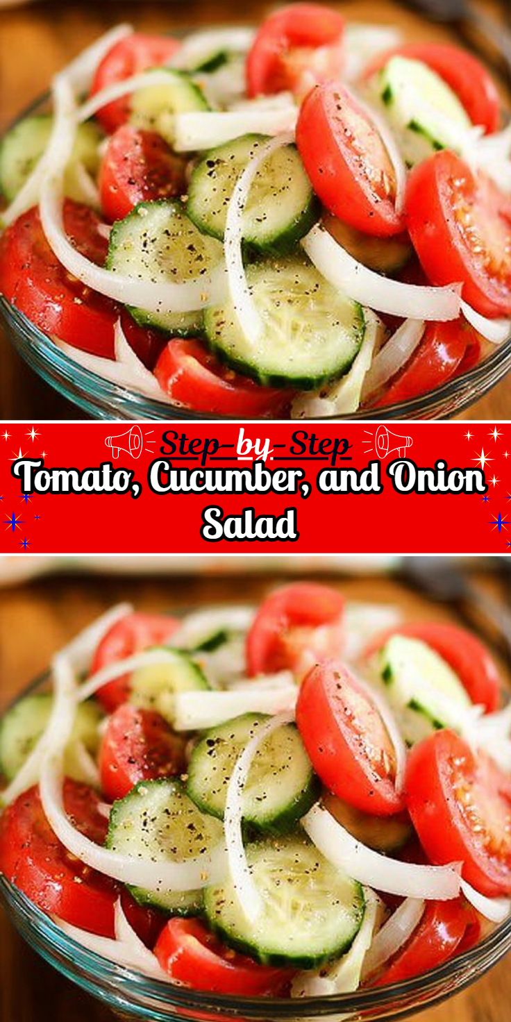 Tomato, Cucumber, and Onion Salad