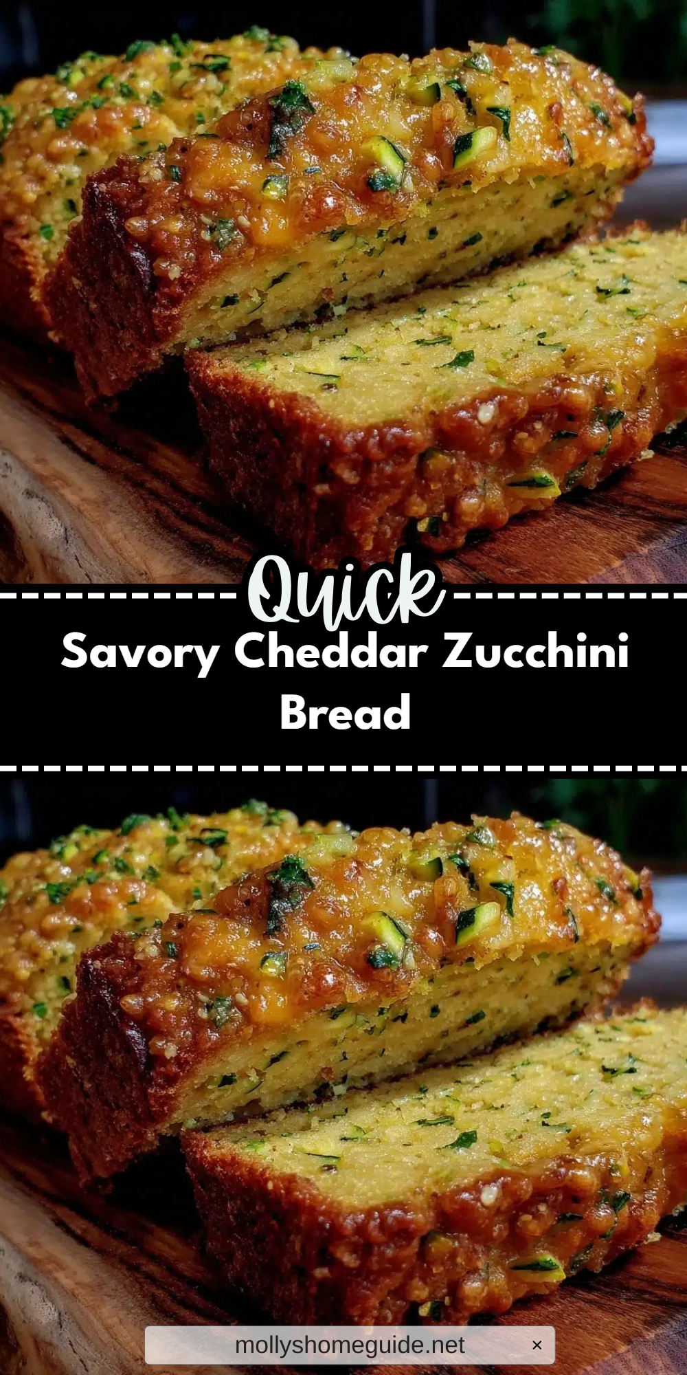 Savory Cheddar Zucchini Bread