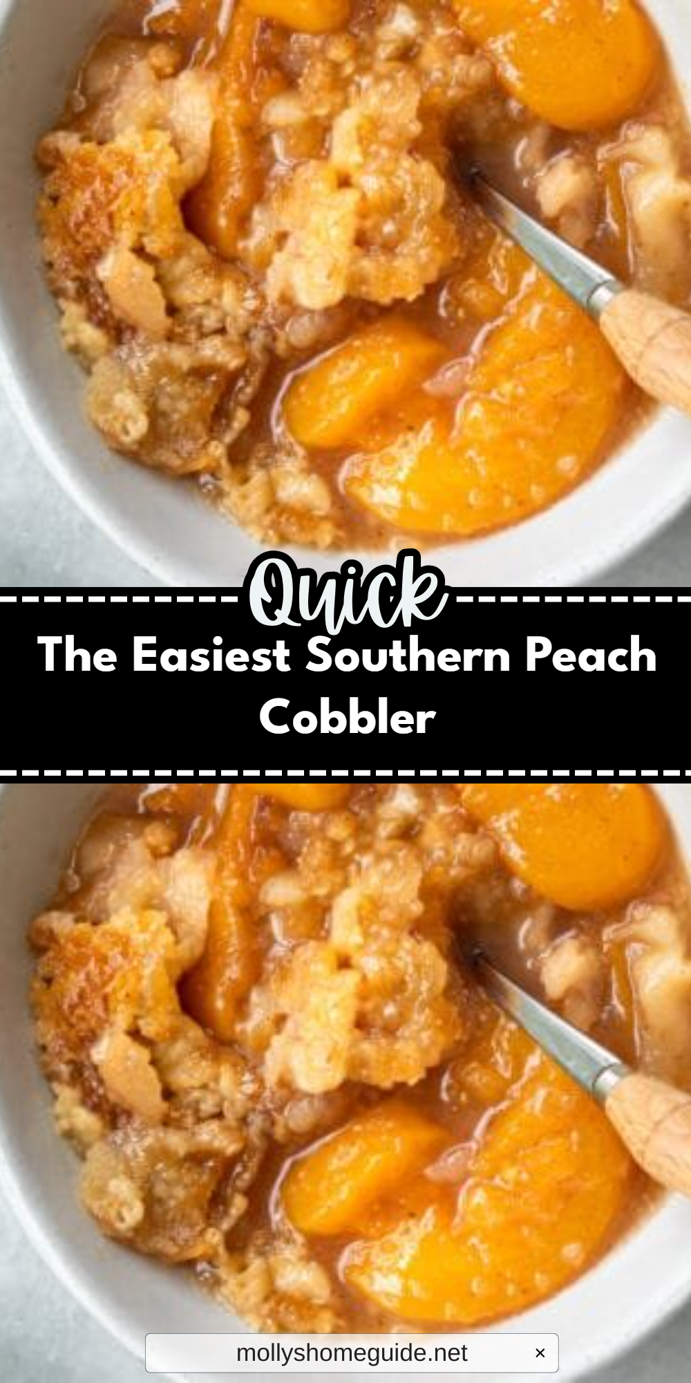 The Easiest Southern Peach Cobbler