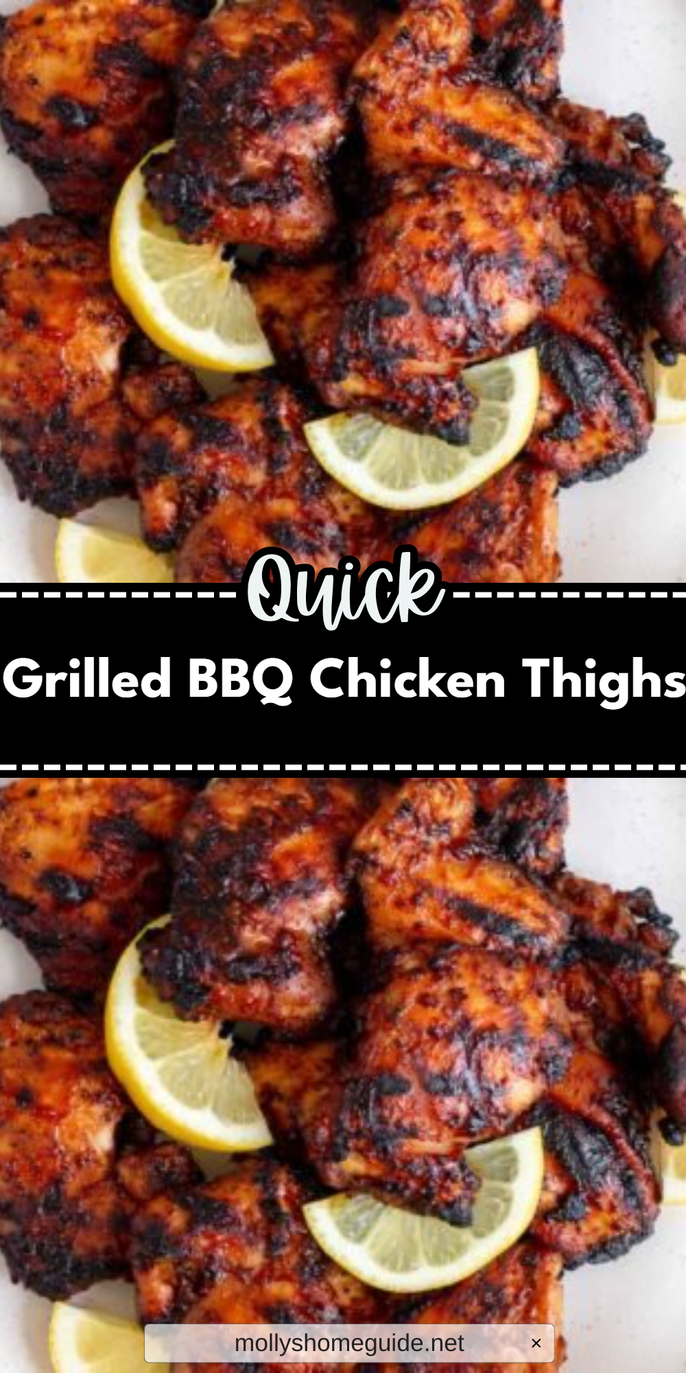 Grilled BBQ Chicken Thighs