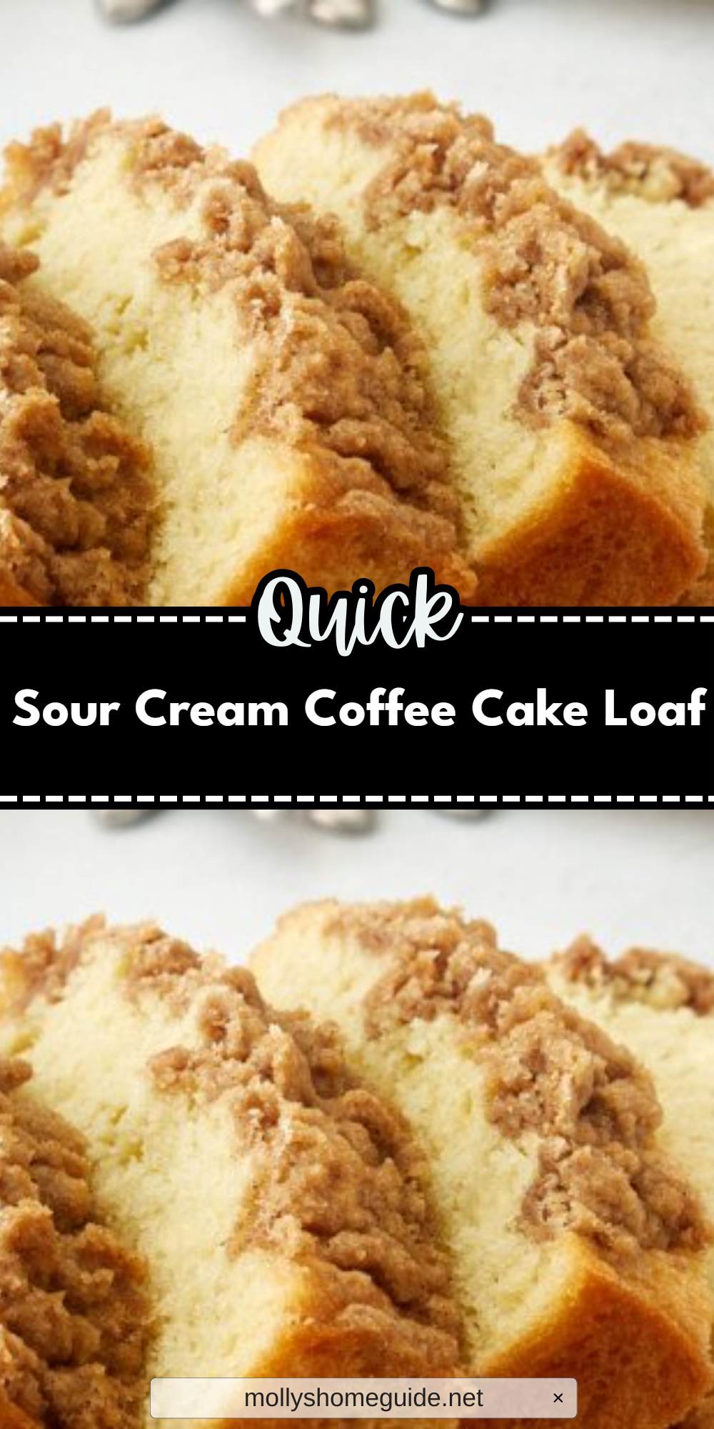 Sour Cream Coffee Cake Loaf
