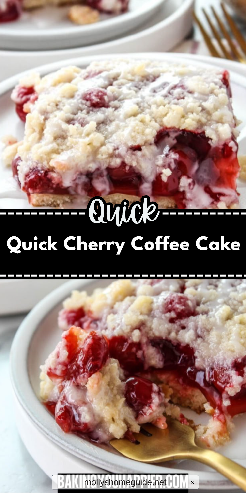Quick Cherry Coffee Cake