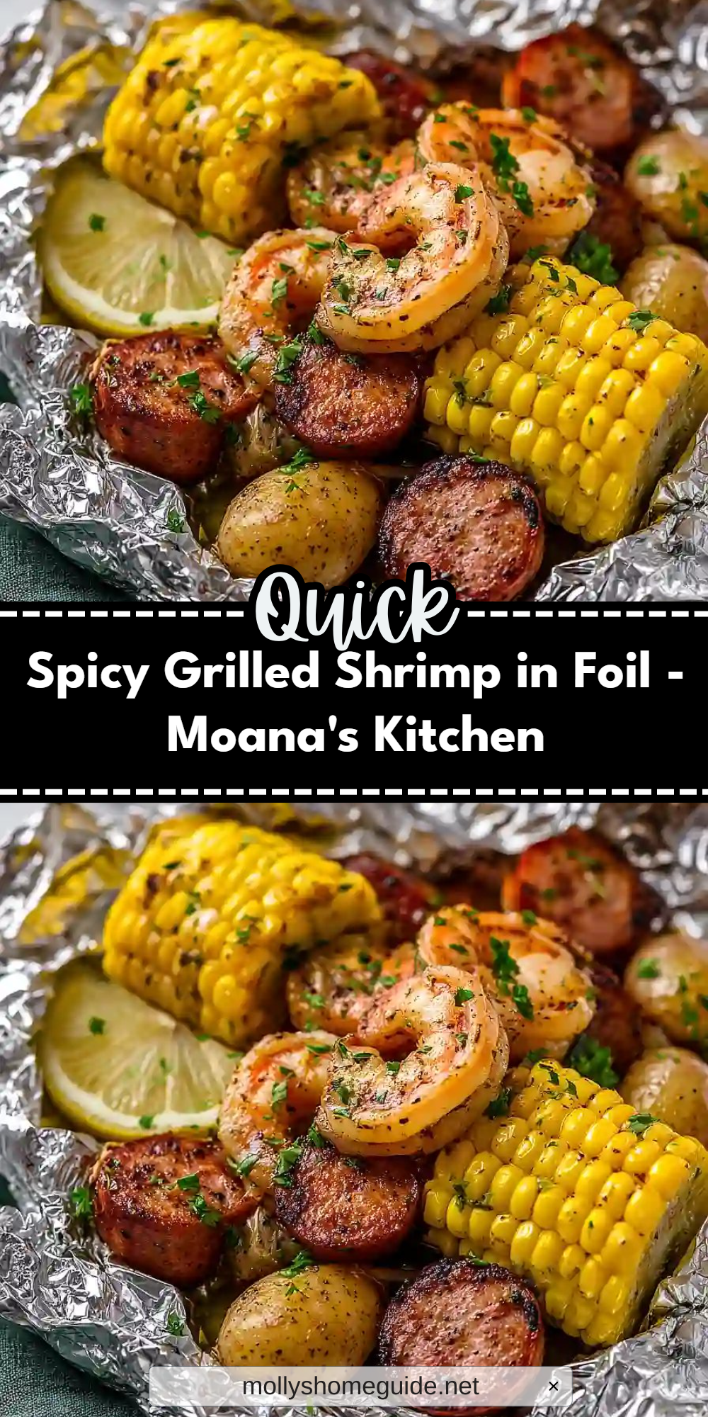 Spicy Grilled Shrimp in Foil - Moana's Kitchen