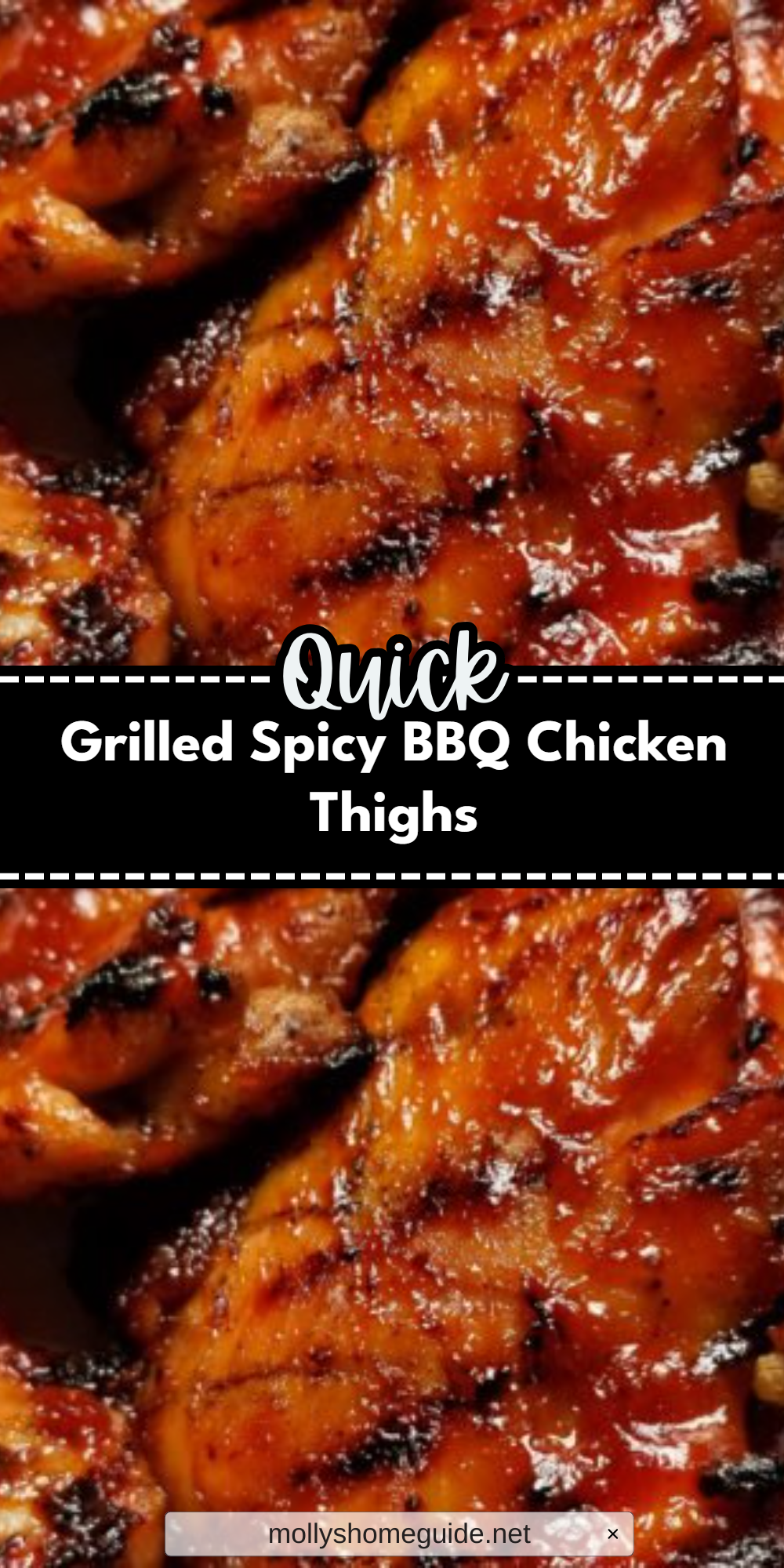 Grilled Spicy BBQ Chicken Thighs