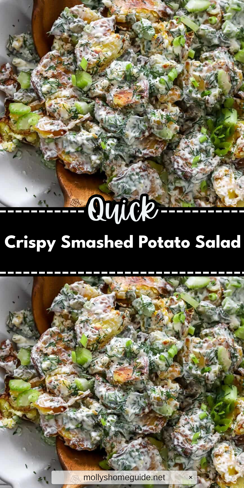 Crispy Smashed Potato Salad