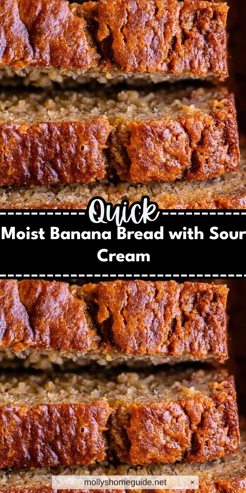 Moist Banana Bread with Sour Cream