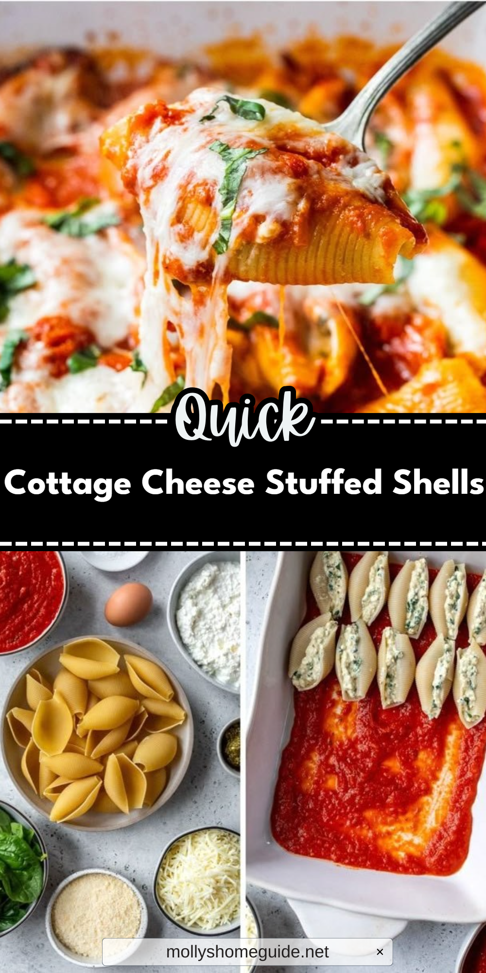 Cottage Cheese Stuffed Shells