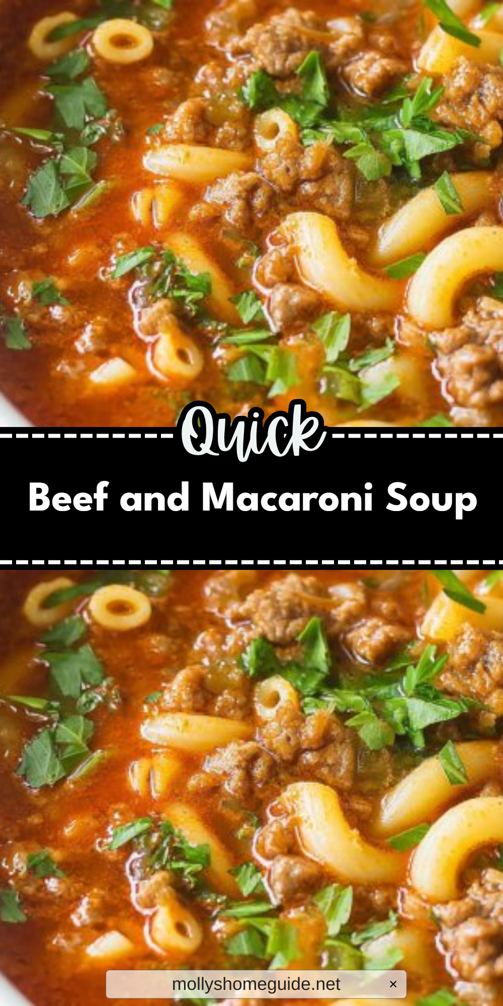 Beef and Macaroni Soup
