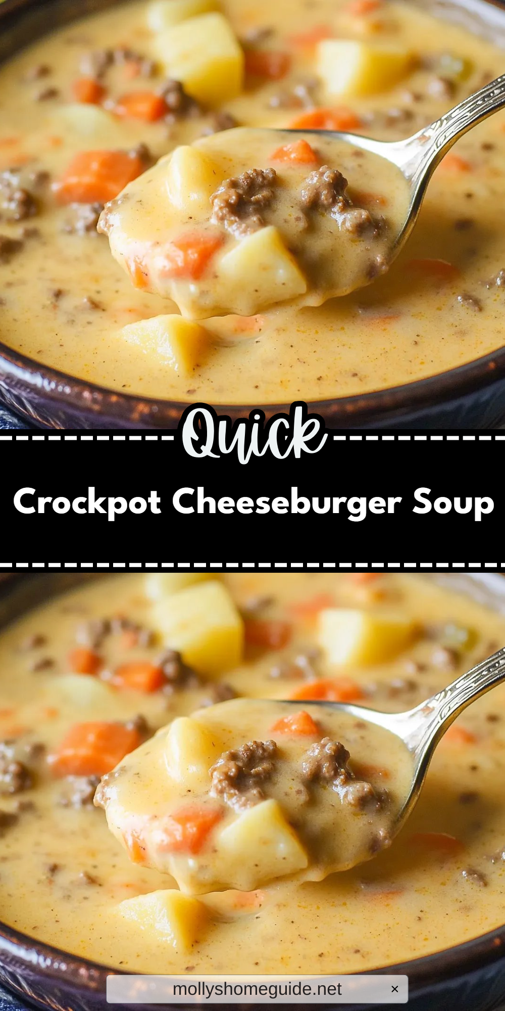 Crockpot Cheeseburger Soup