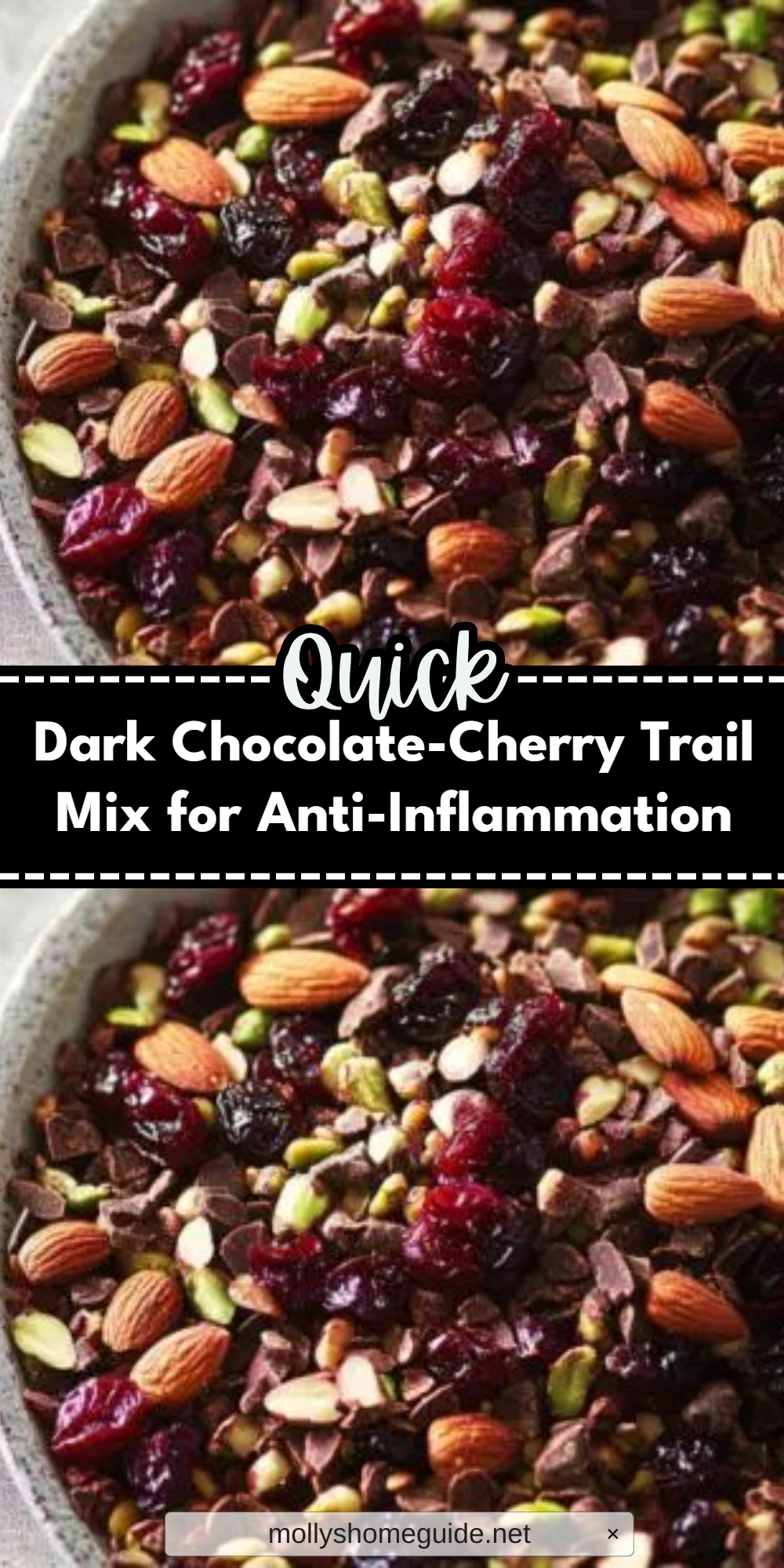 Dark Chocolate-Cherry Trail Mix for Anti-Inflammation