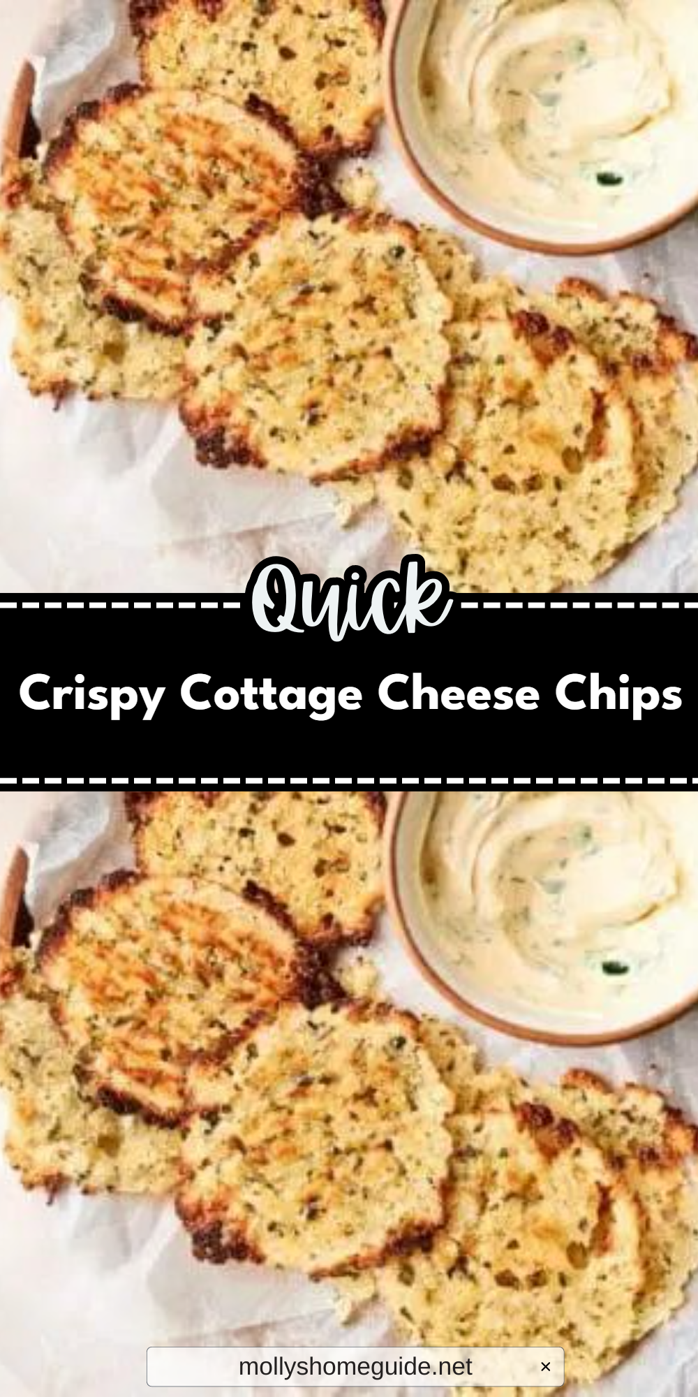 Crispy Cottage Cheese Chips