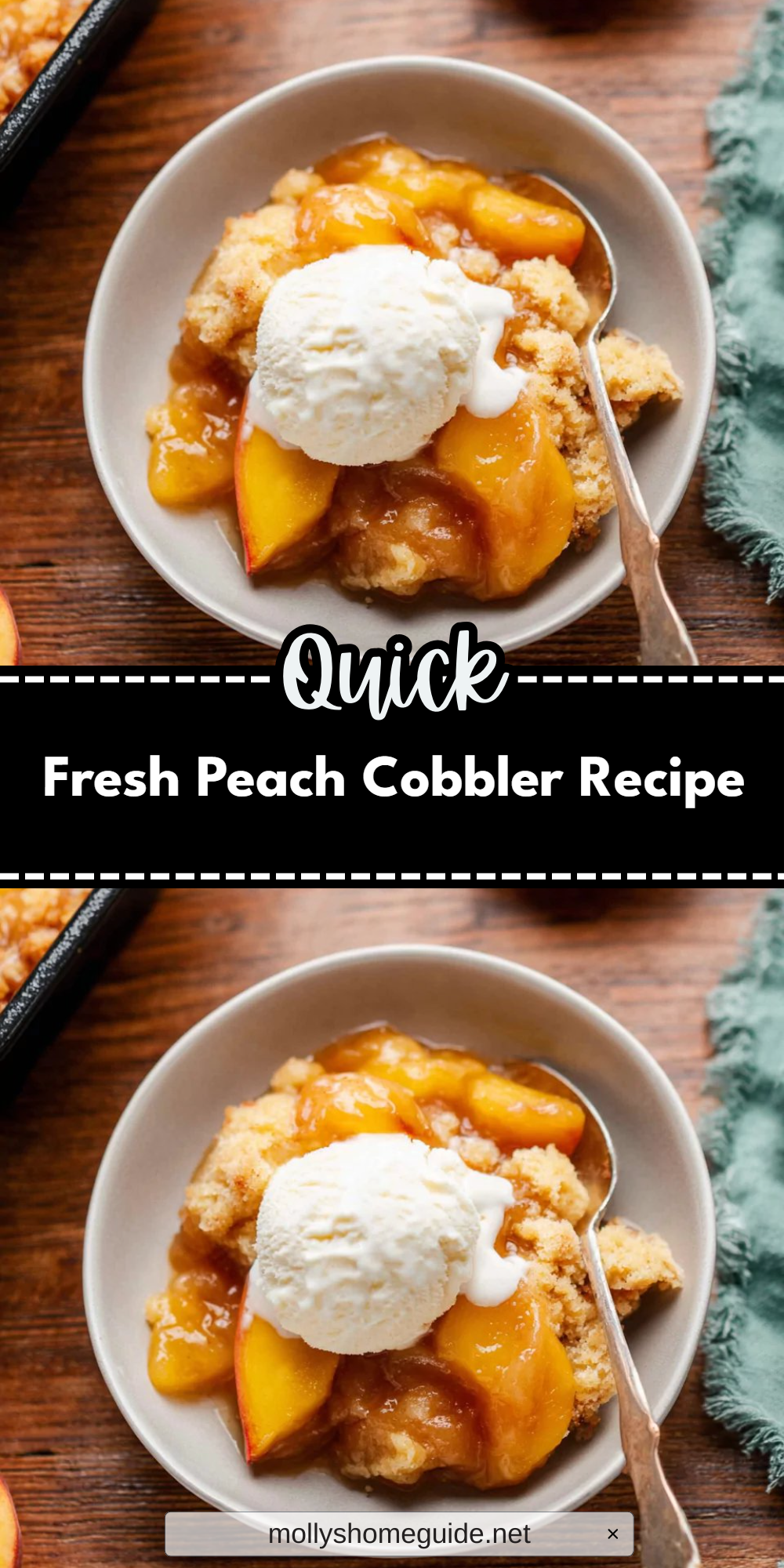 Fresh Peach Cobbler Recipe