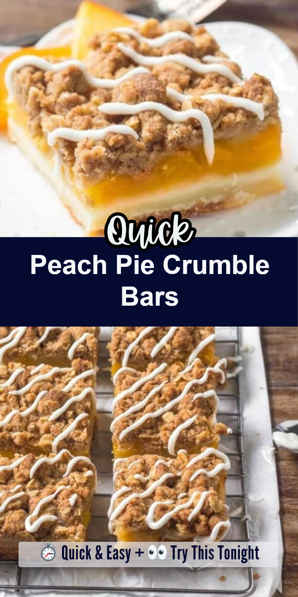 Peach Pie Crumble Bars