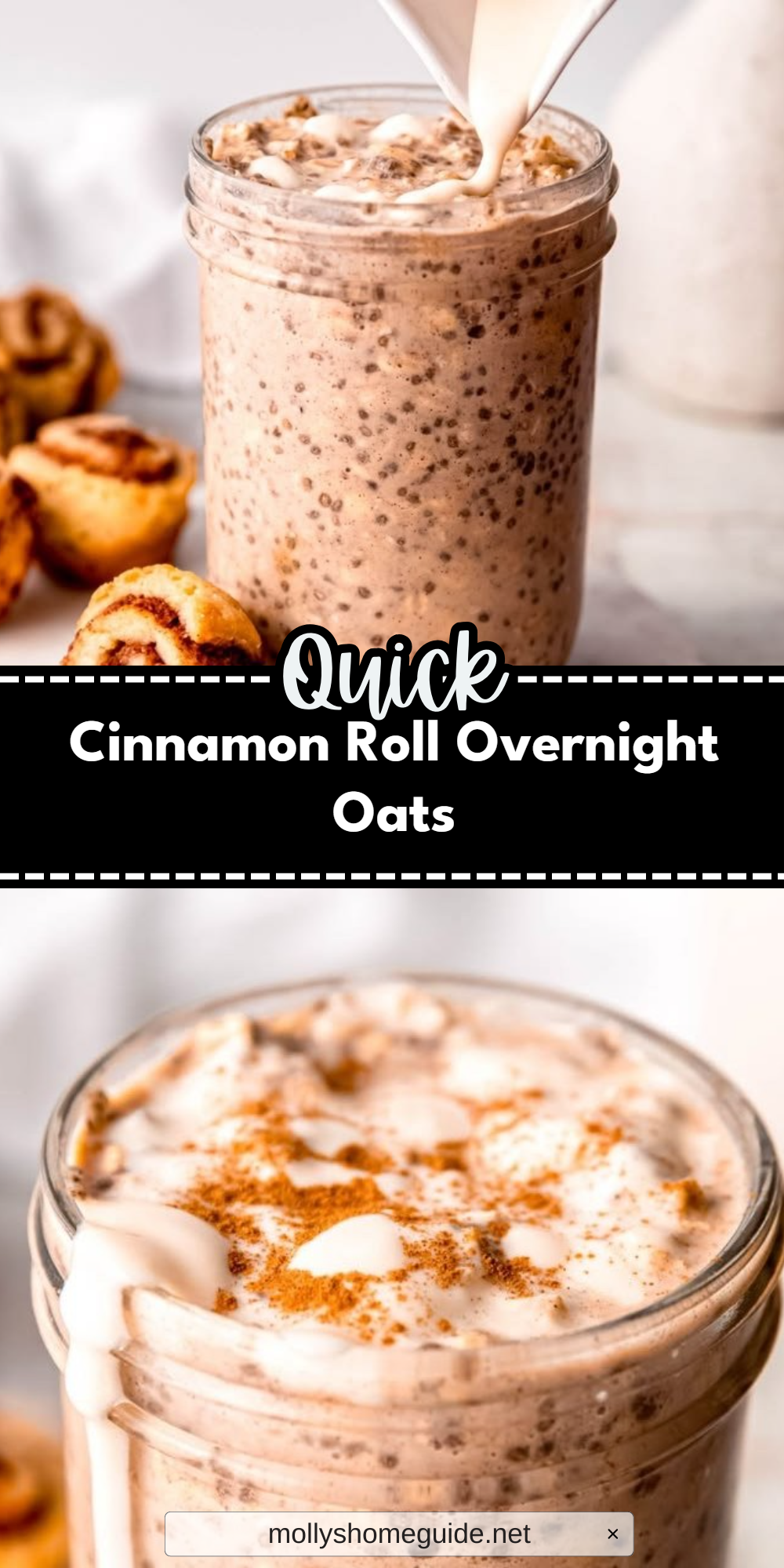 Cinnamon Roll Overnight Oats