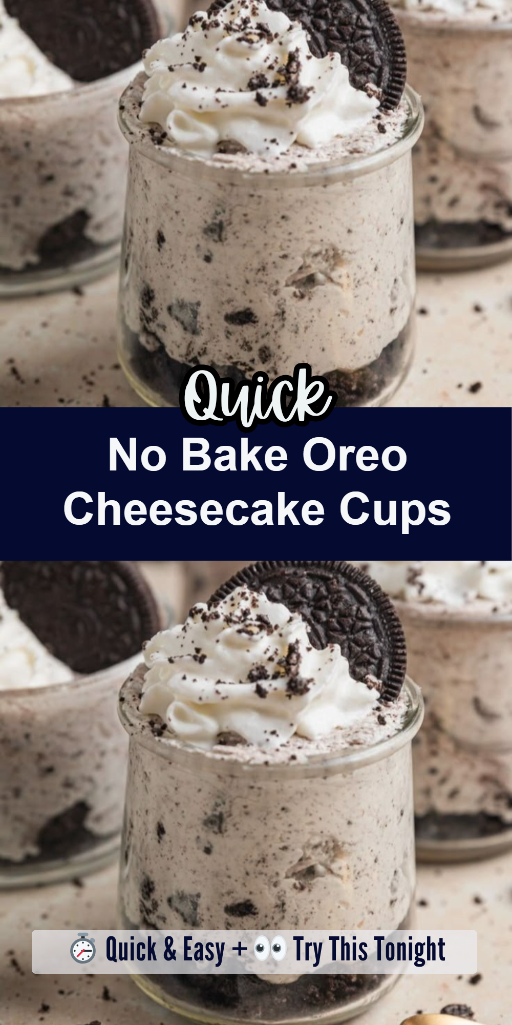 No Bake Oreo Cheesecake Cups