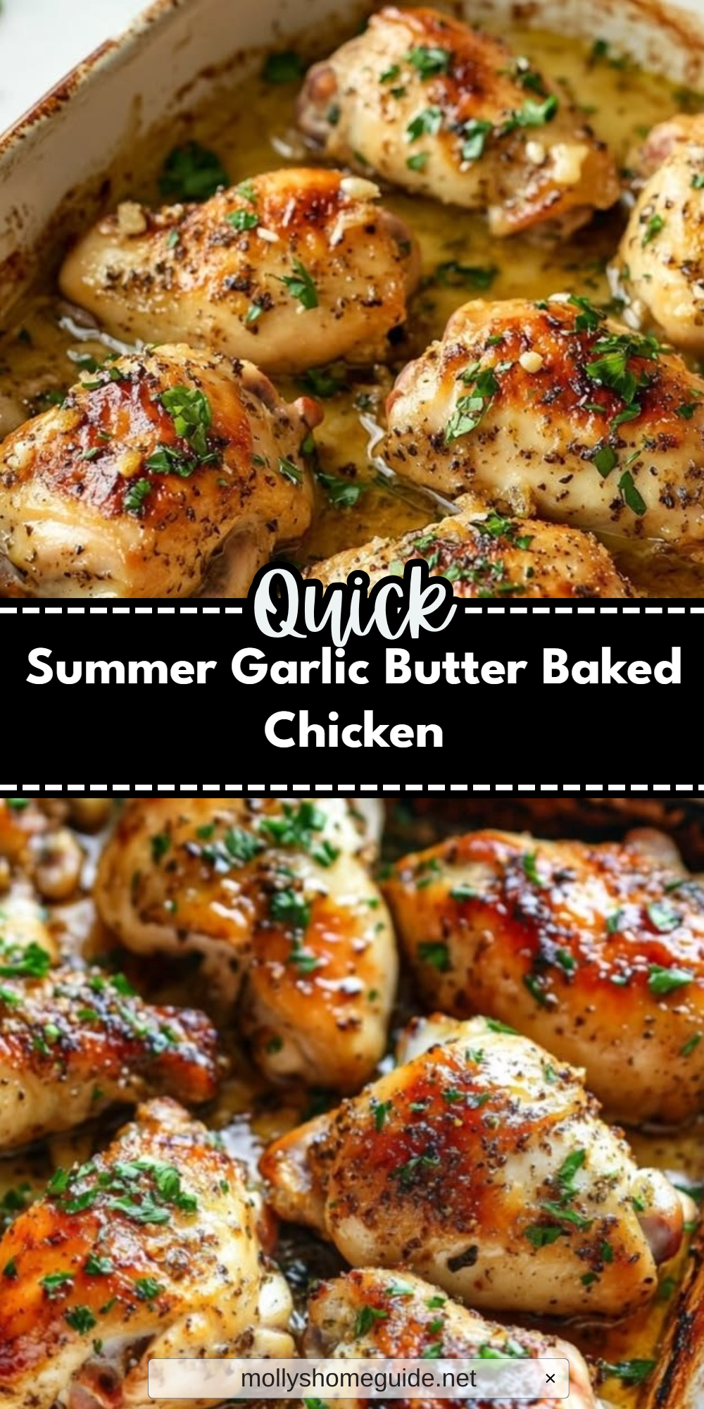 Summer Garlic Butter Baked Chicken