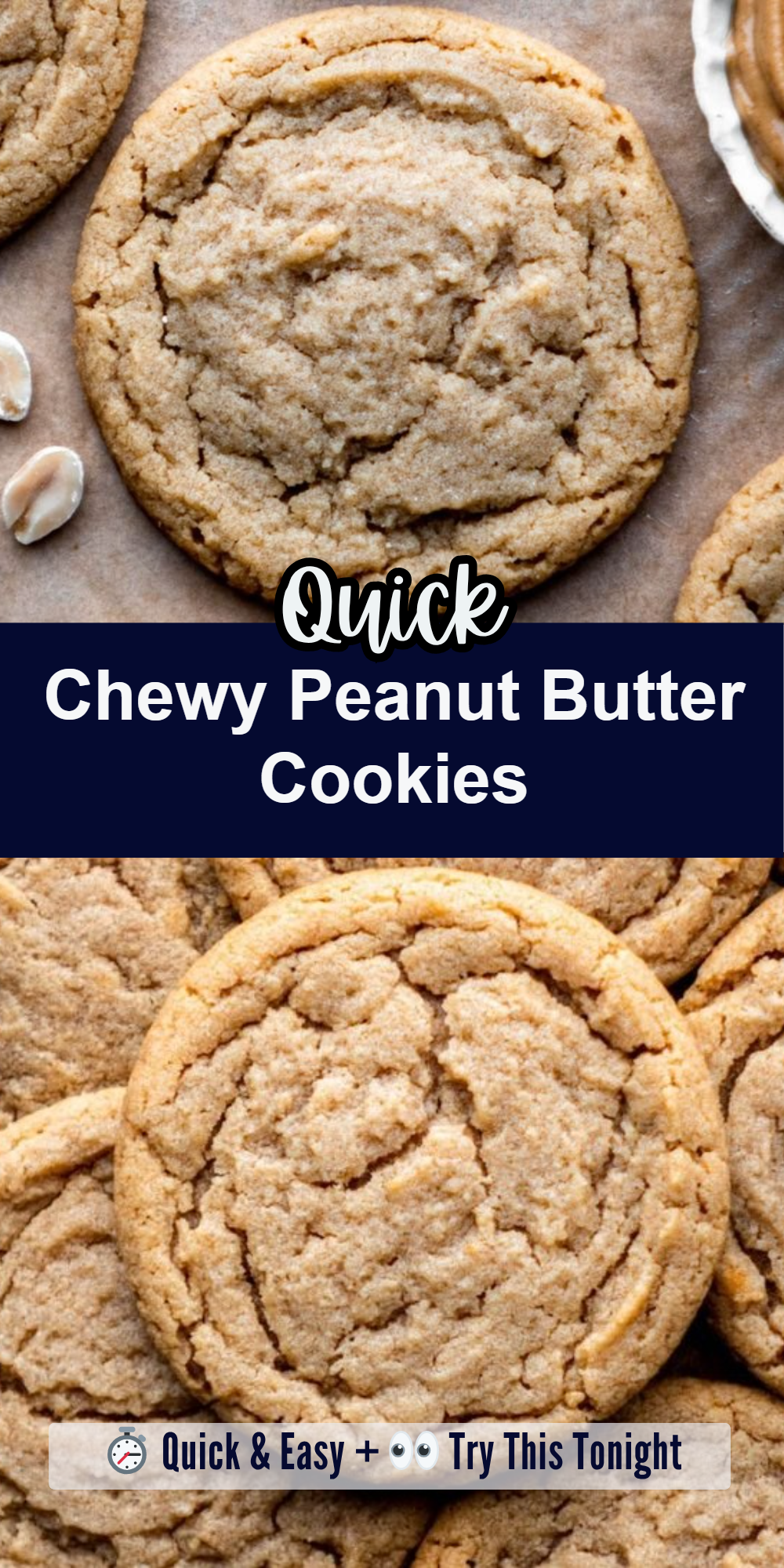 Chewy Peanut Butter Cookies