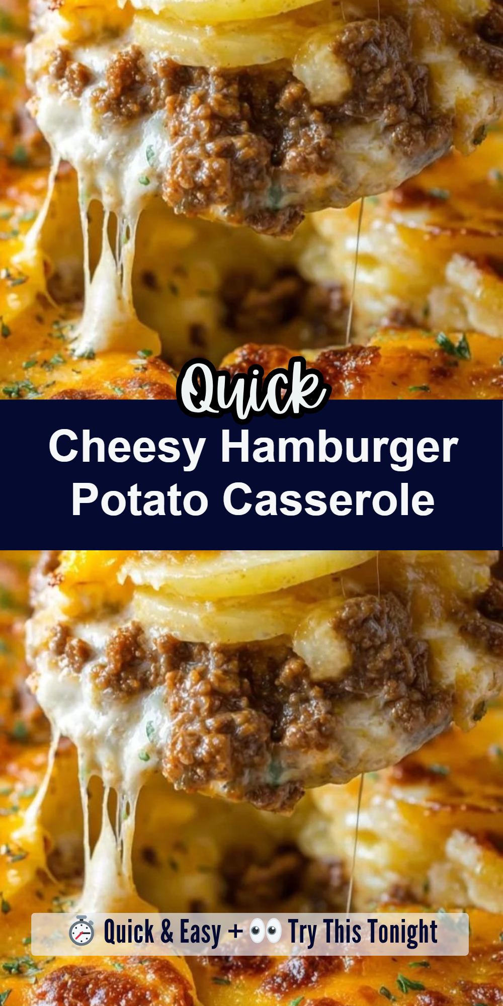 Cheesy Hamburger Potato Casserole