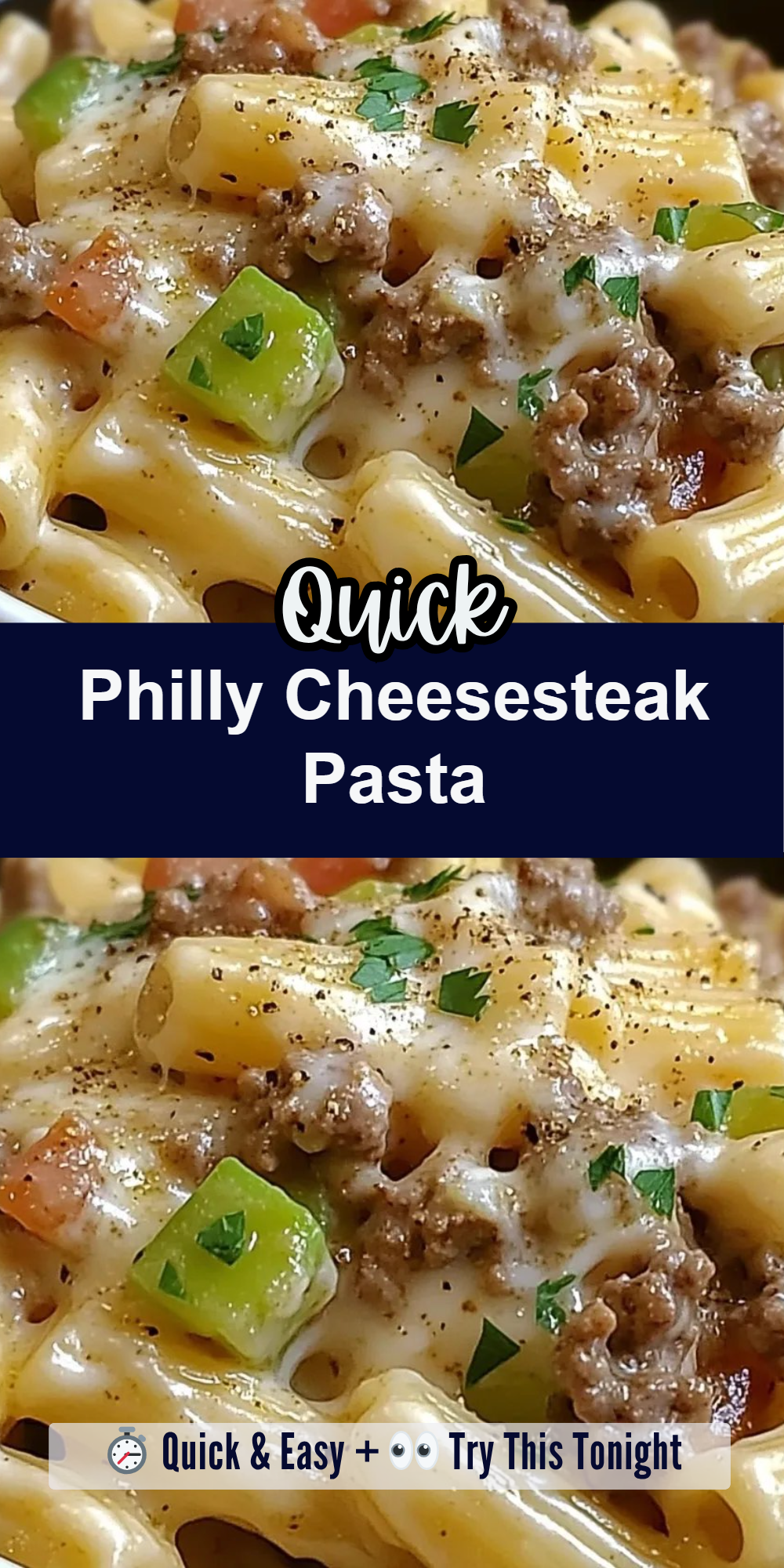 Philly Cheesesteak Pasta