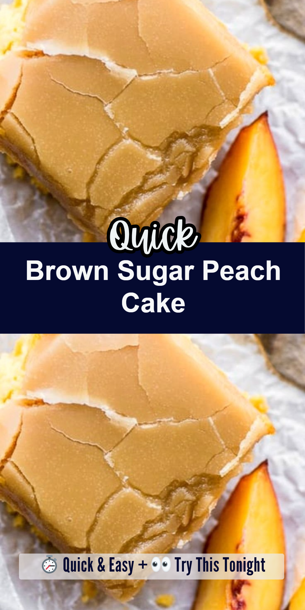 Brown Sugar Peach Cake