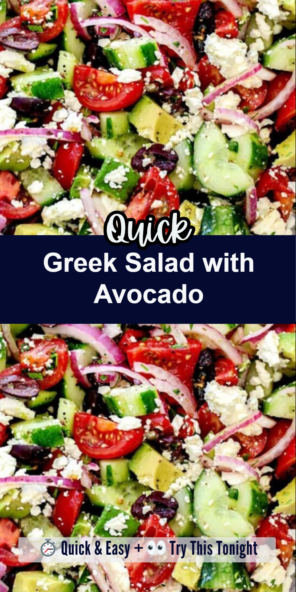 Greek Salad with Avocado