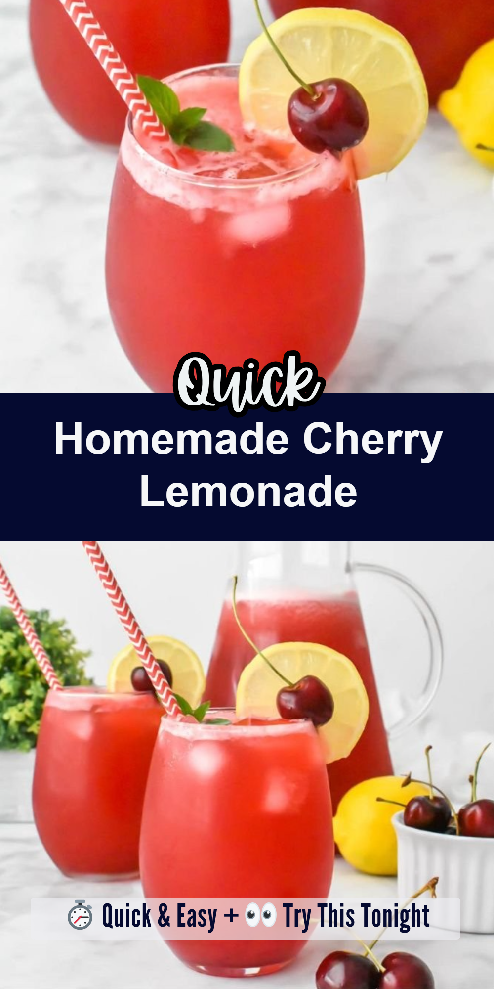 Homemade Cherry Lemonade