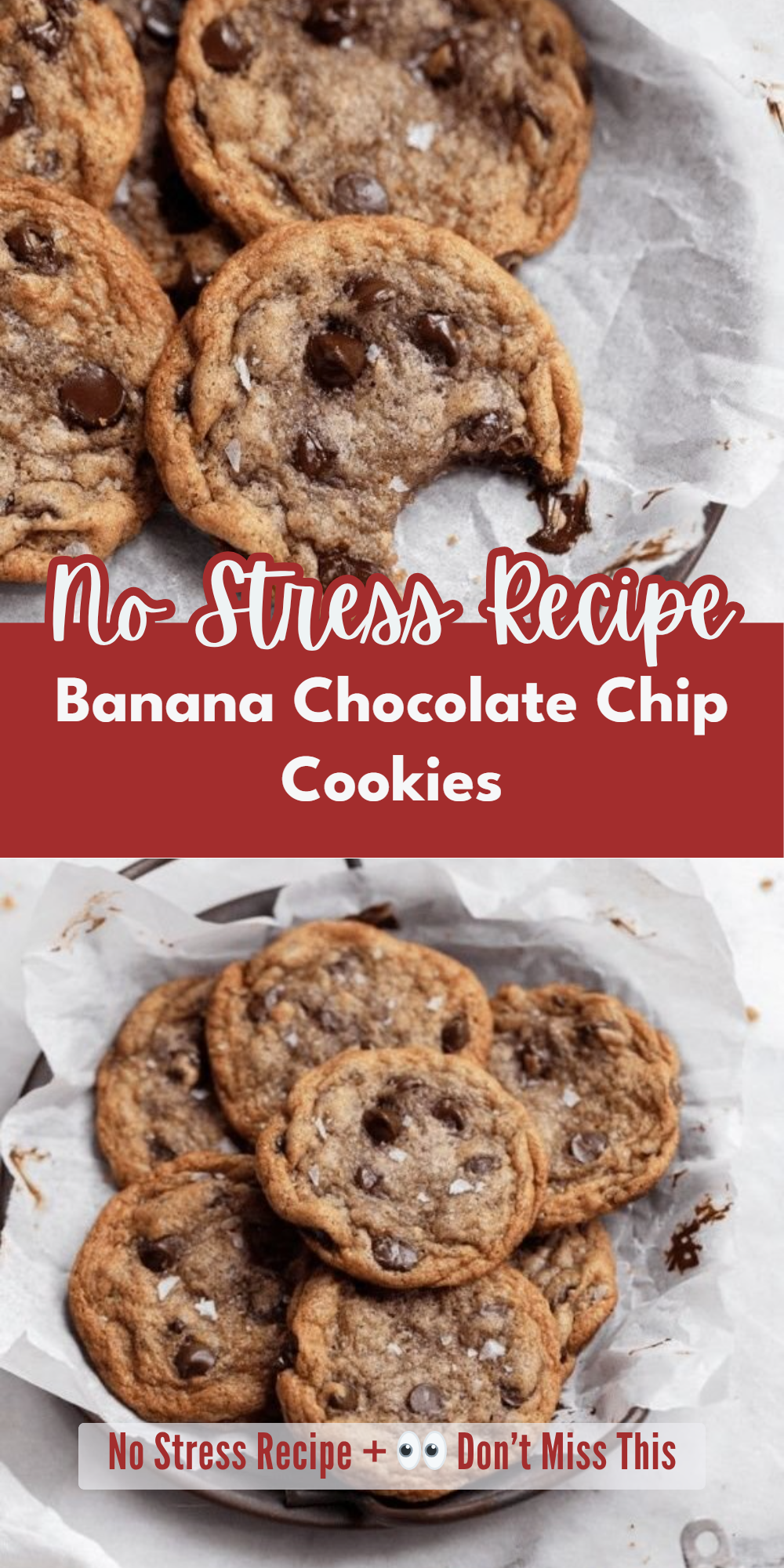 Banana Chocolate Chip Cookies