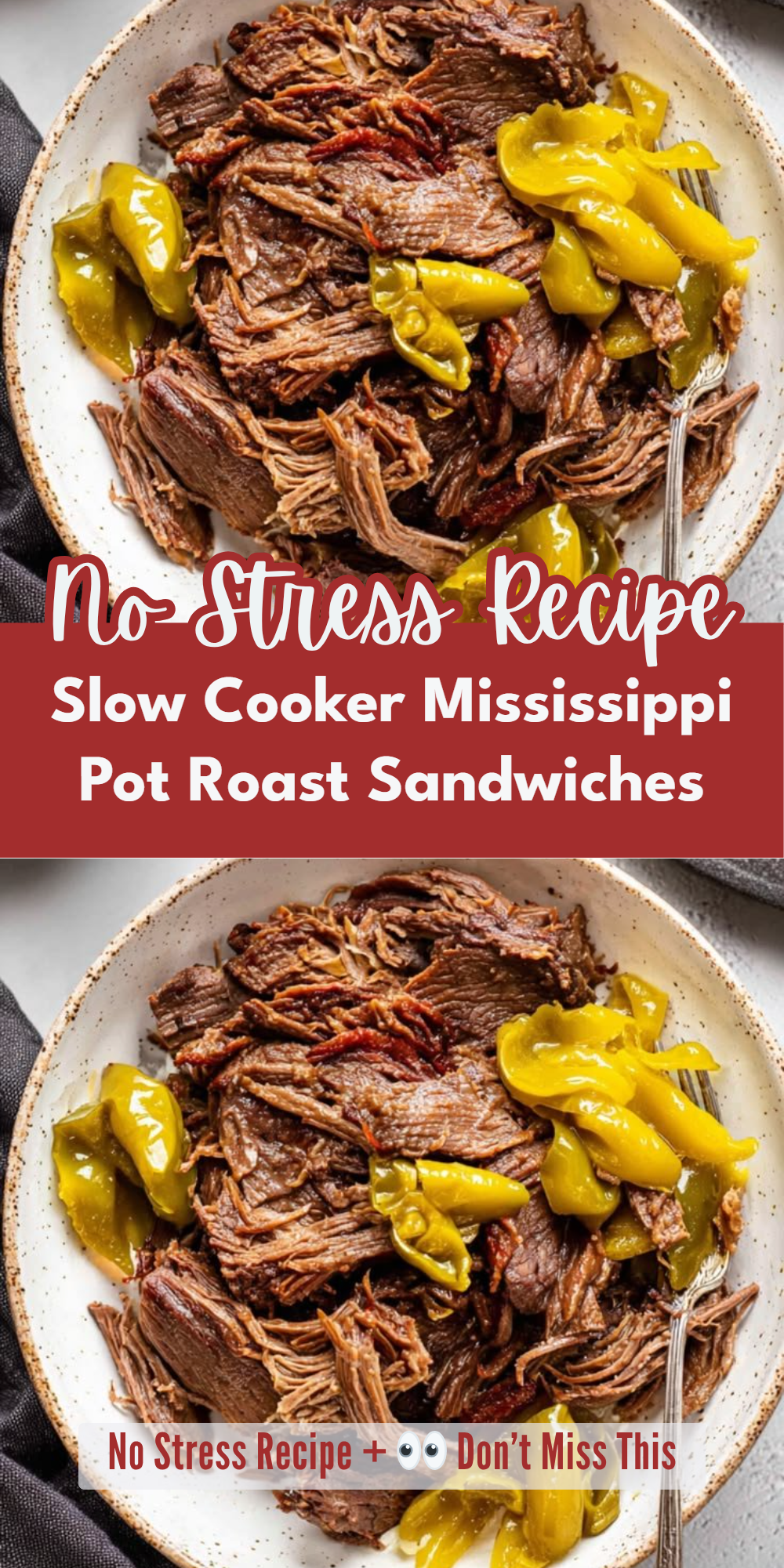 Slow Cooker Mississippi Pot Roast Sandwiches
