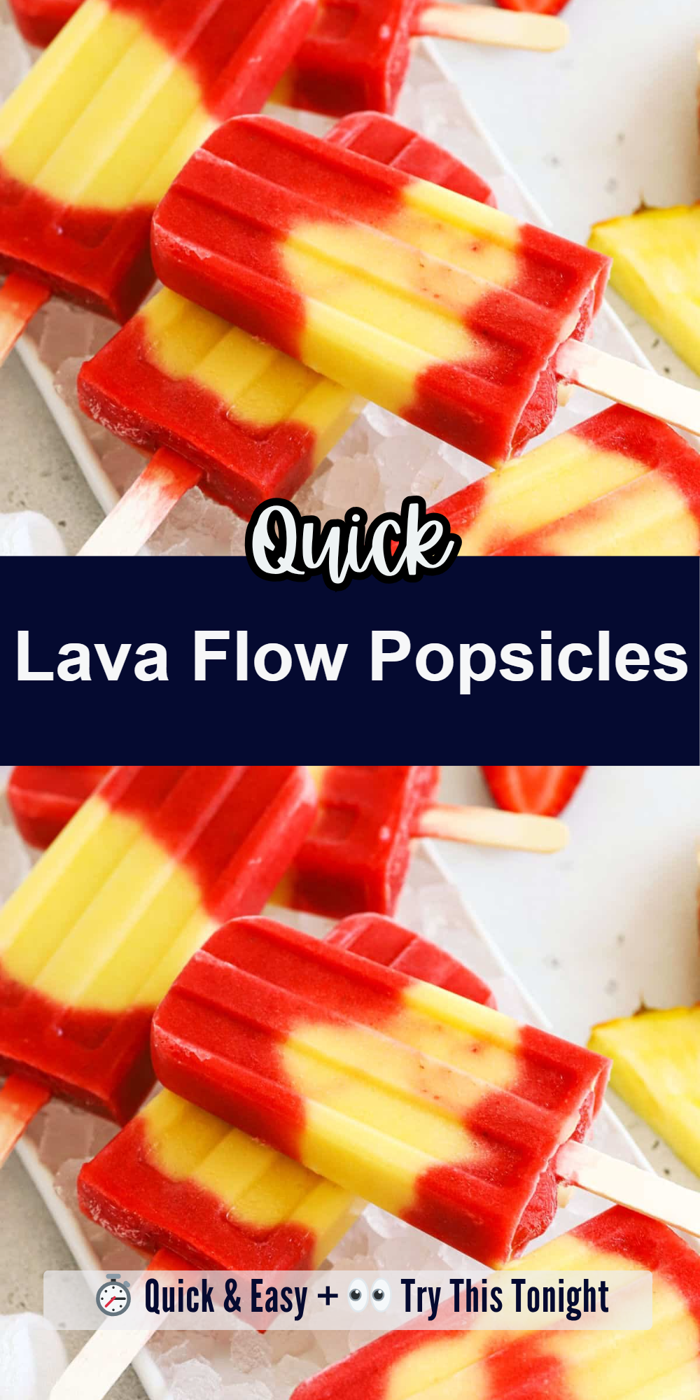 Lava Flow Popsicles