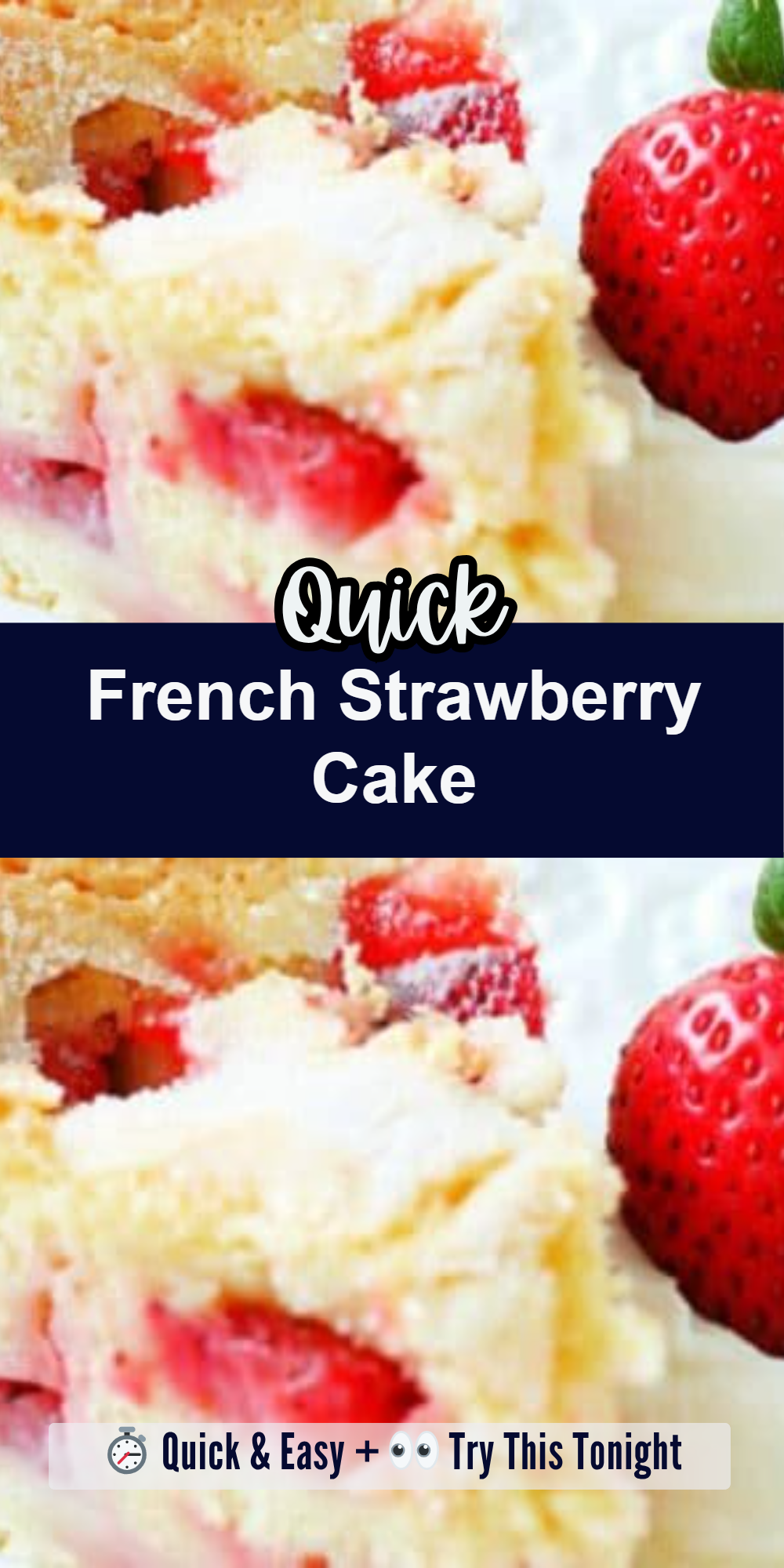 French Strawberry Cake