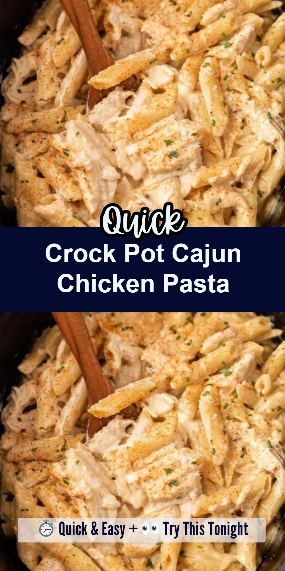 Crock Pot Cajun Chicken Pasta
