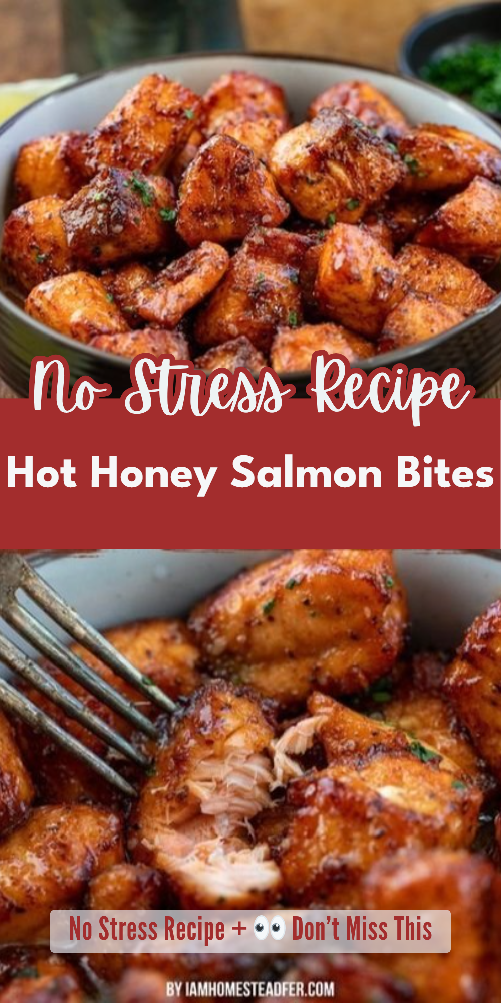 Hot Honey Salmon Bites