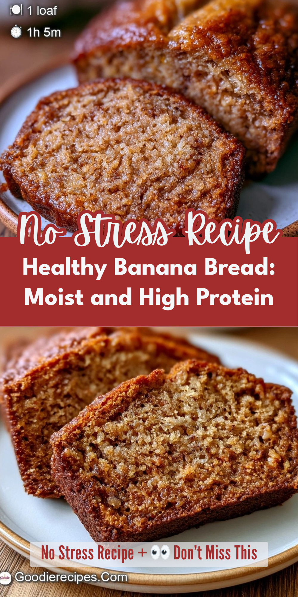 Healthy Banana Bread: Moist and High Protein