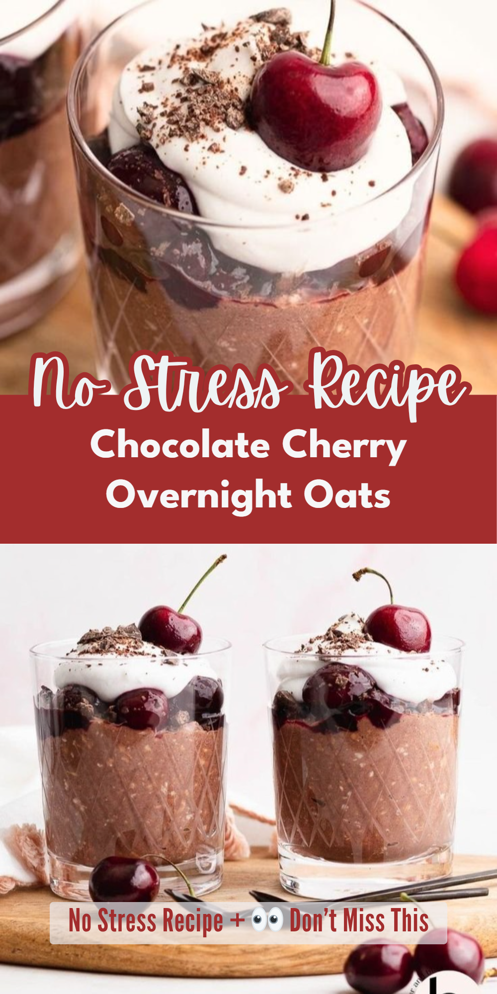 Chocolate Cherry Overnight Oats