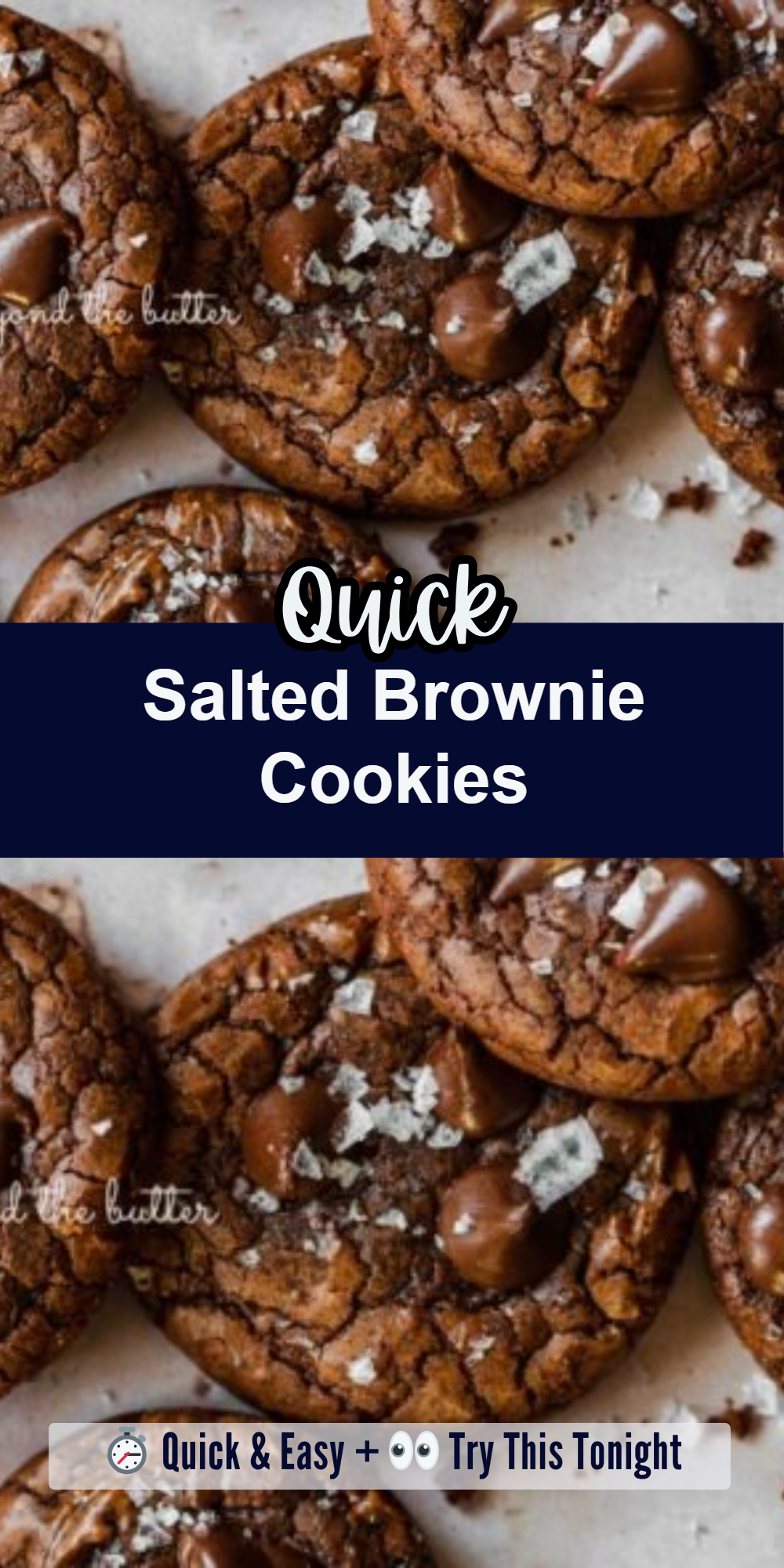 Salted Brownie Cookies