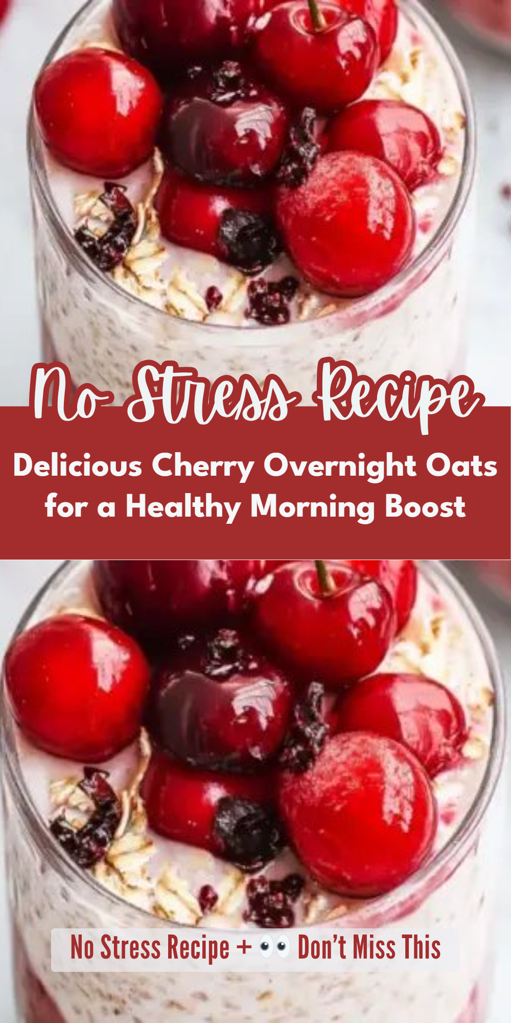 Delicious Cherry Overnight Oats for a Healthy Morning Boost
