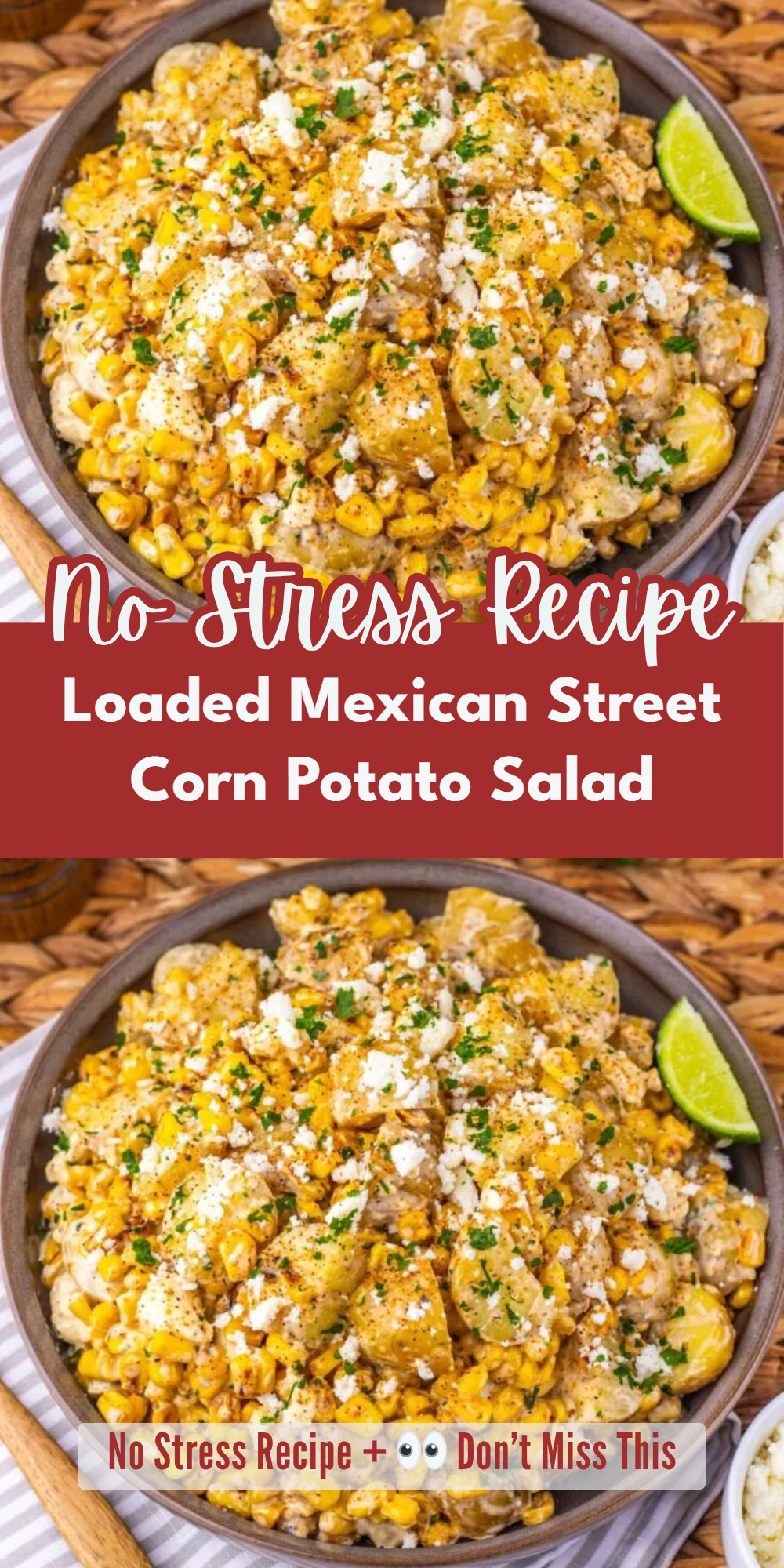 Loaded Mexican Street Corn Potato Salad