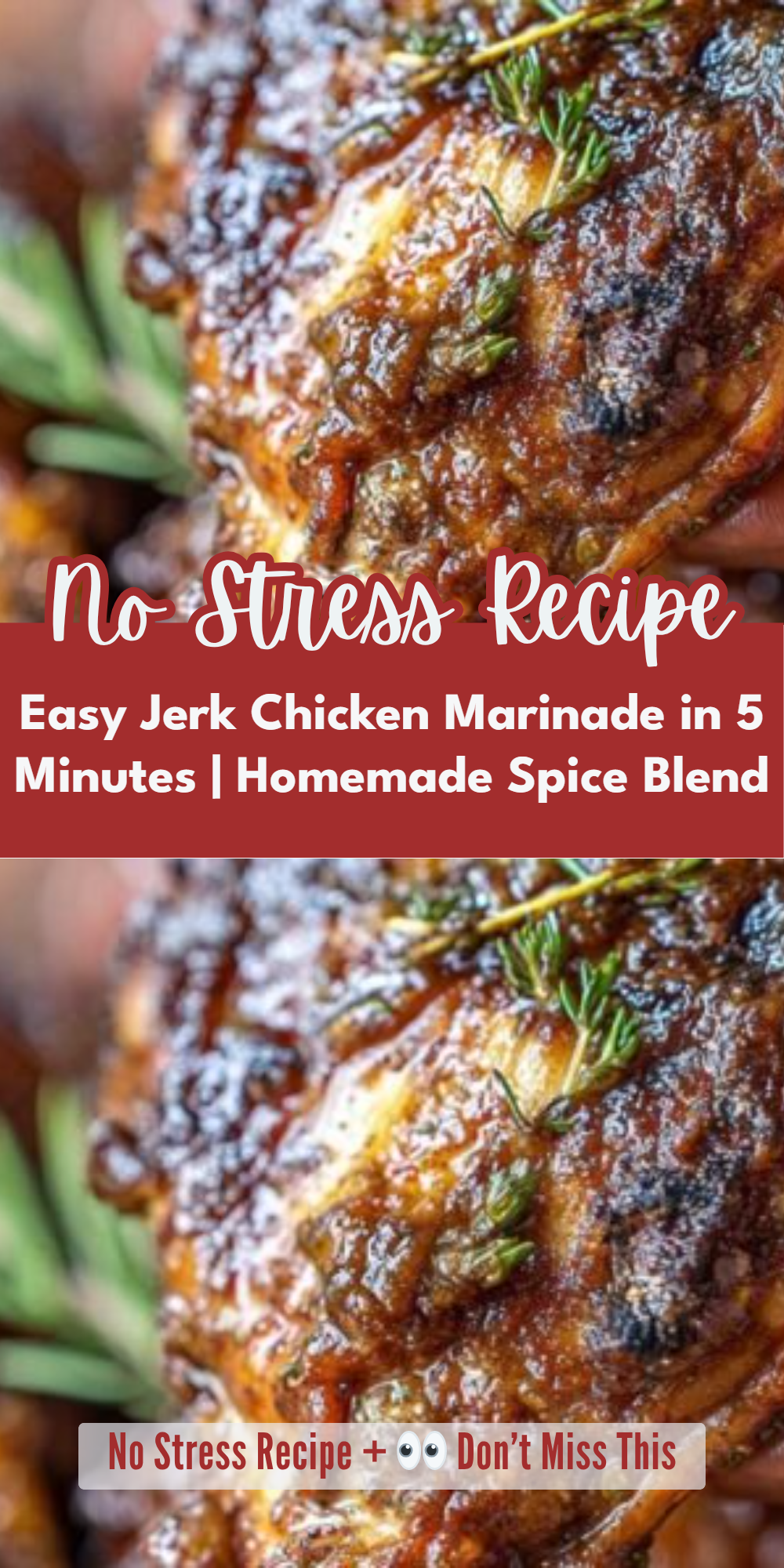 Easy Jerk Chicken Marinade in 5 Minutes | Homemade Spice Blend