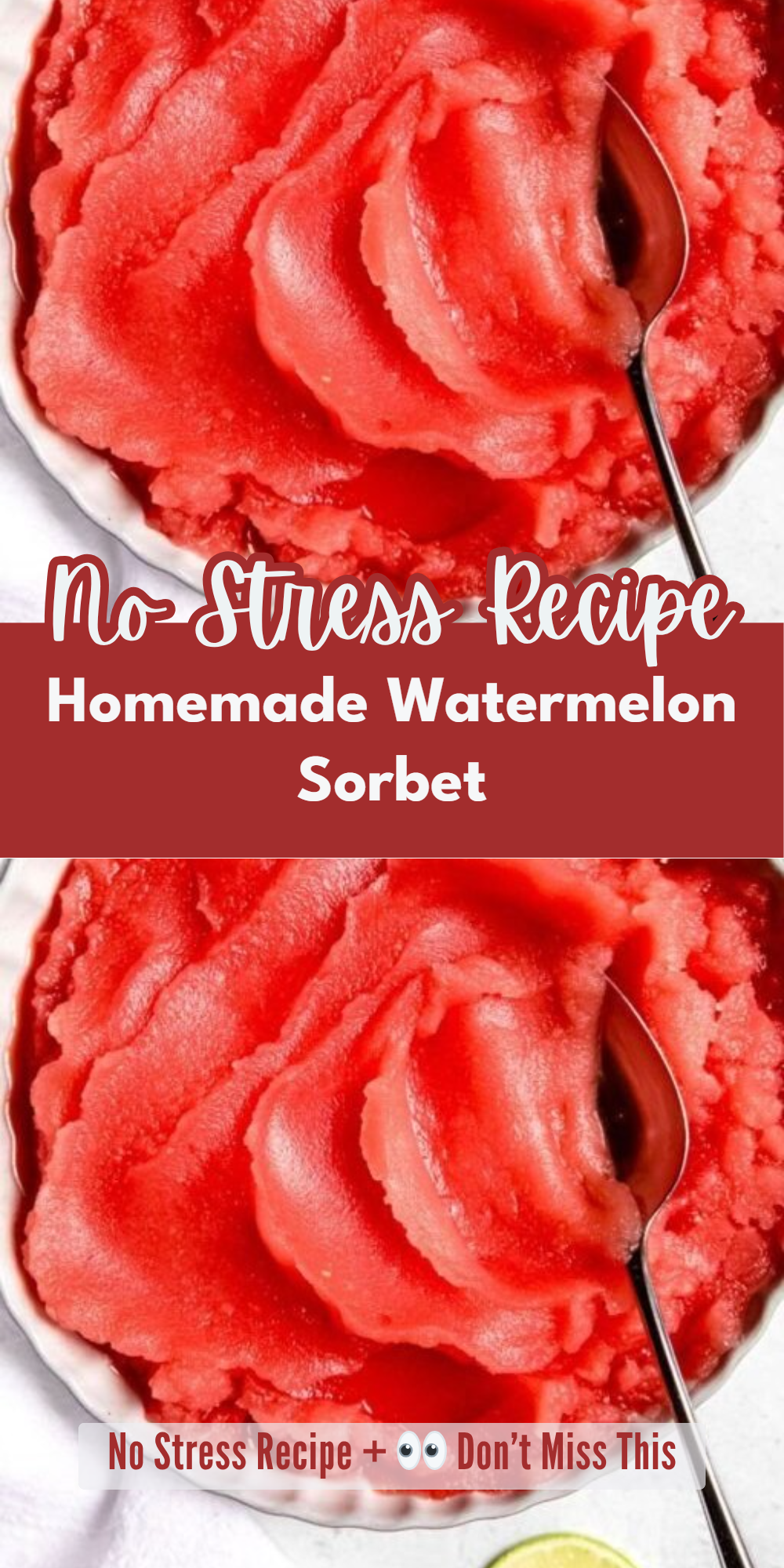 Homemade Watermelon Sorbet