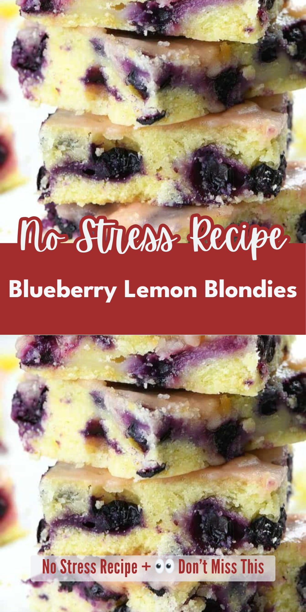 Blueberry Lemon Blondies