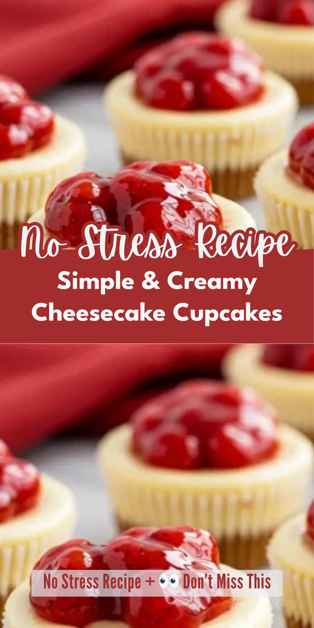 Simple & Creamy Cheesecake Cupcakes