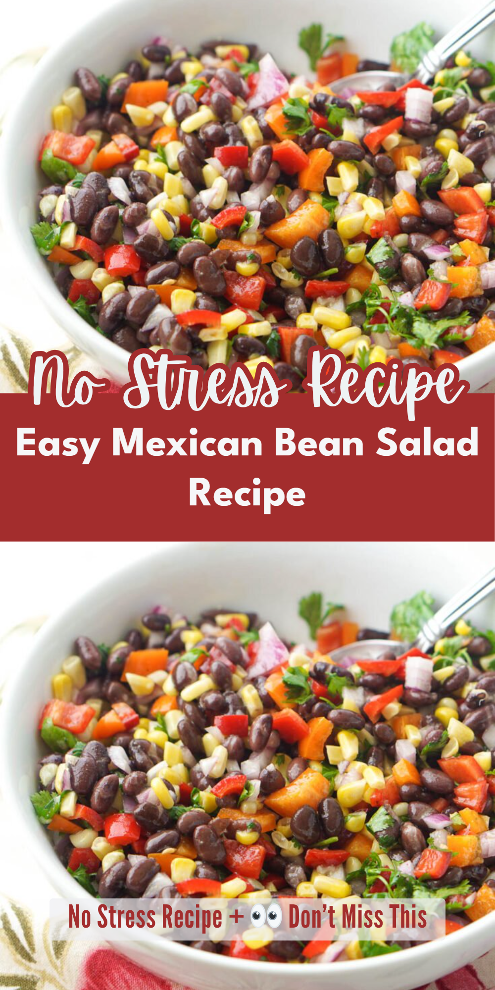Easy Mexican Bean Salad Recipe