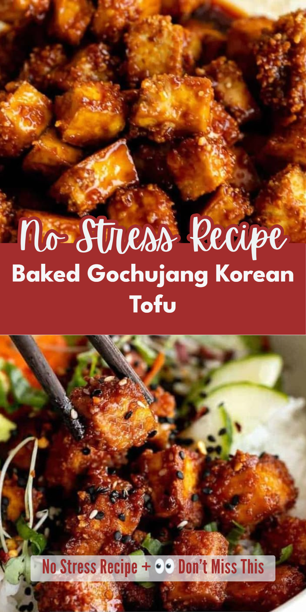 Baked Gochujang Korean Tofu