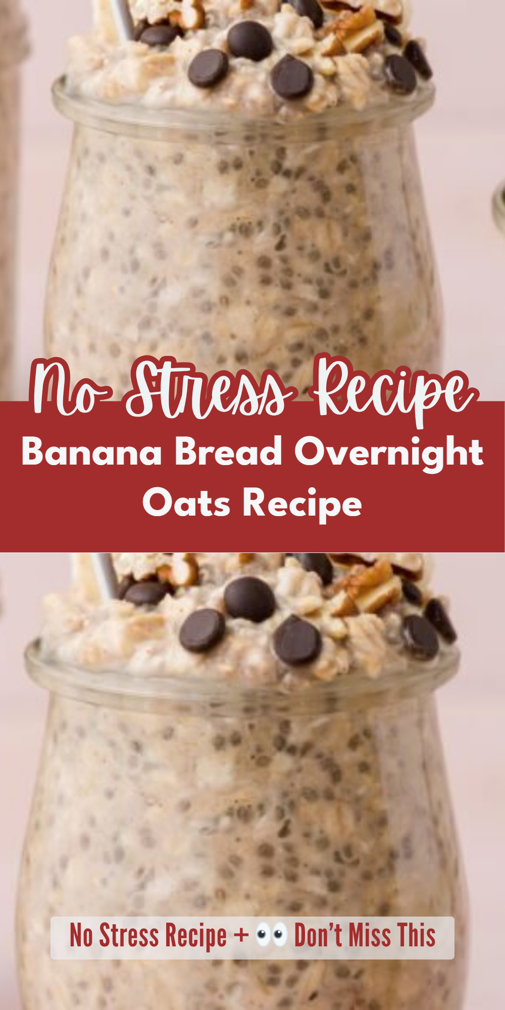 Banana Bread Overnight Oats Recipe