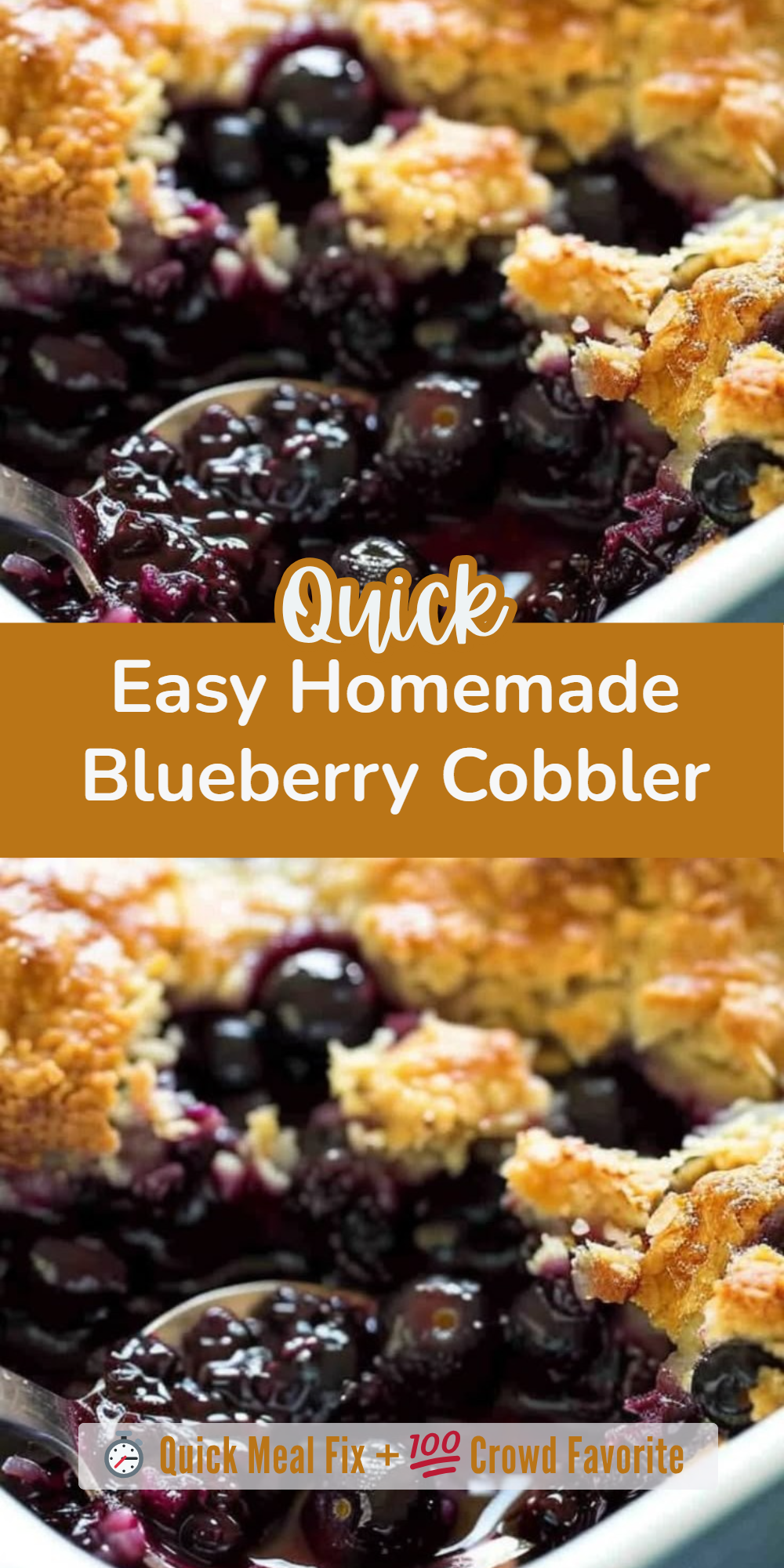 Easy Homemade Blueberry Cobbler