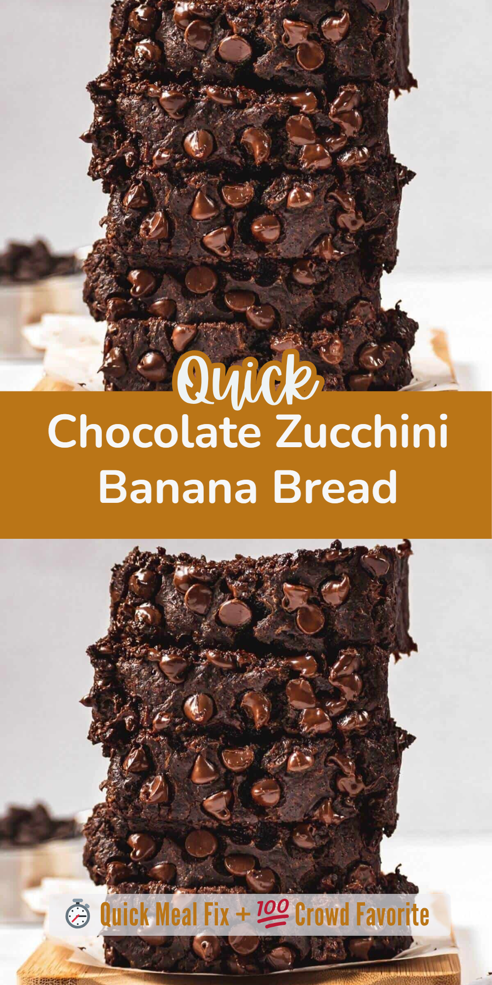 Chocolate Zucchini Banana Bread