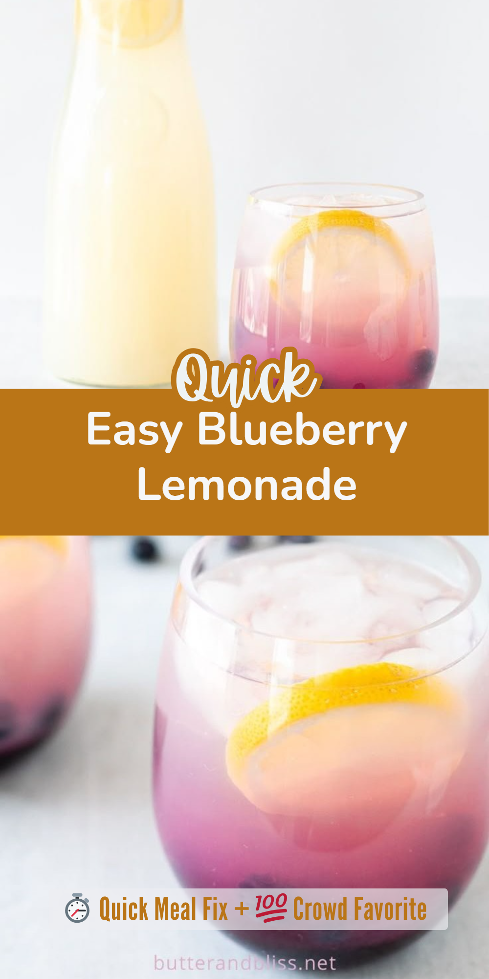 Easy Blueberry Lemonade