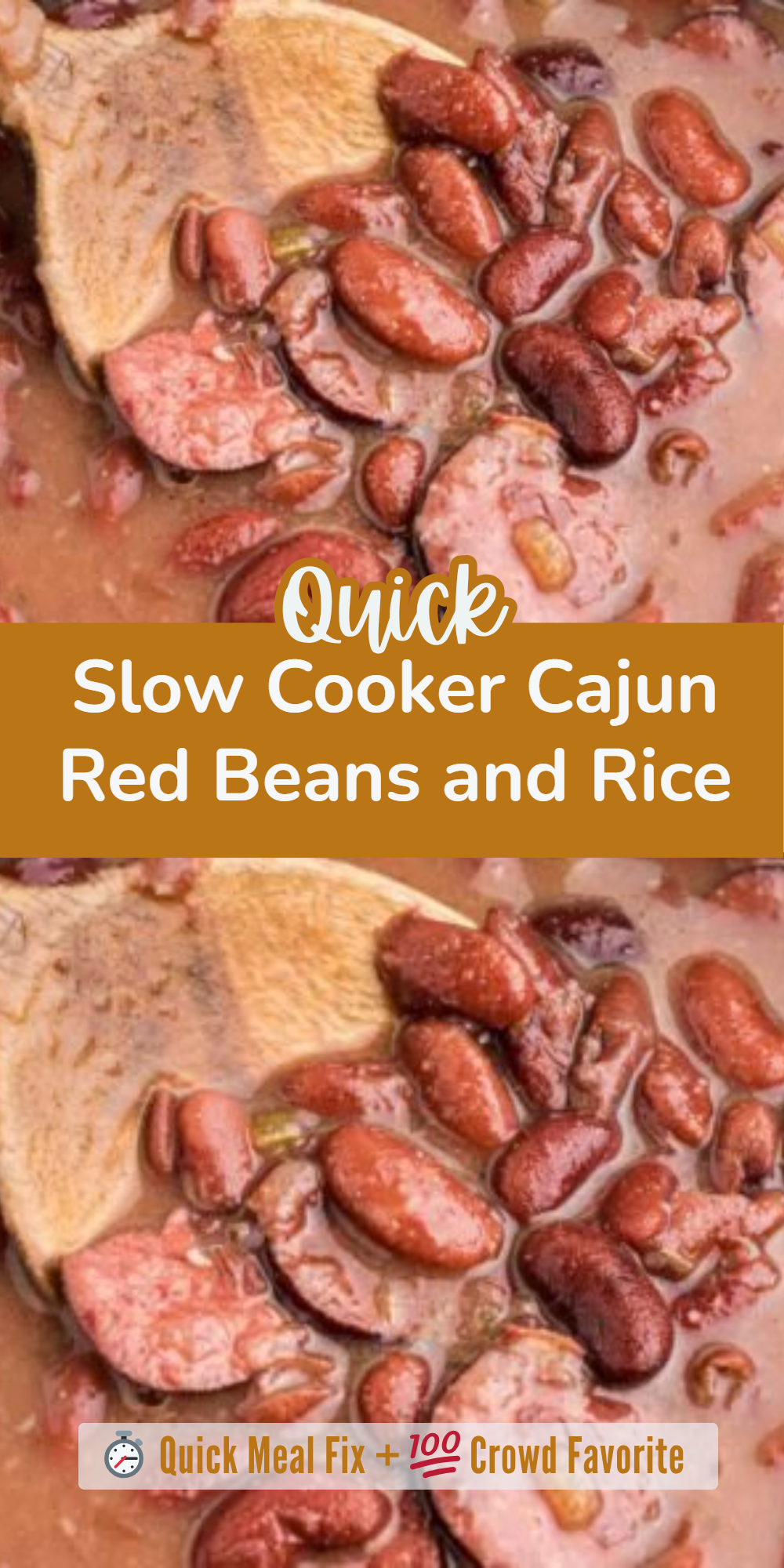 Slow Cooker Cajun Red Beans and Rice